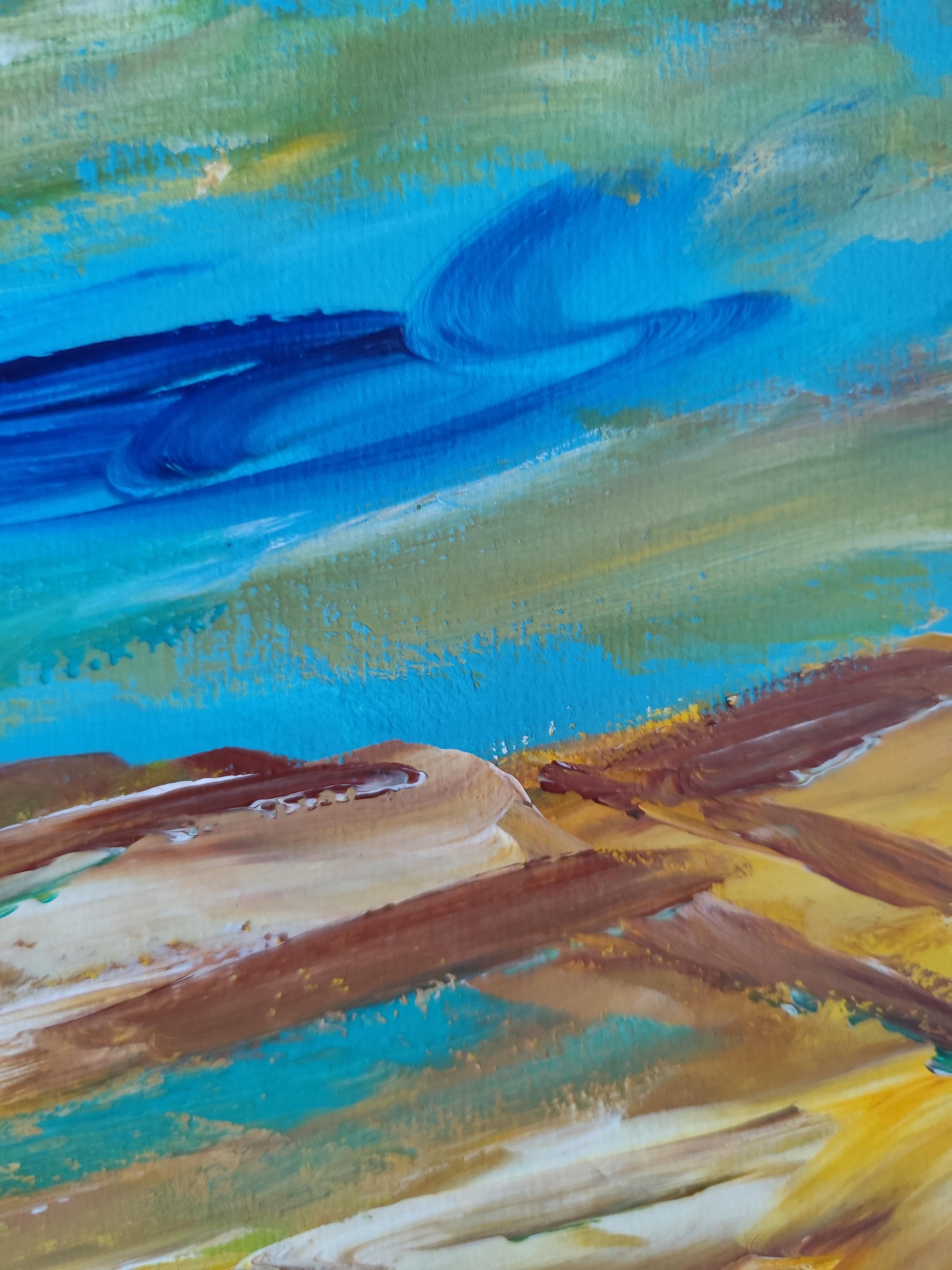 Peinture expressionniste contemporaine de nature 