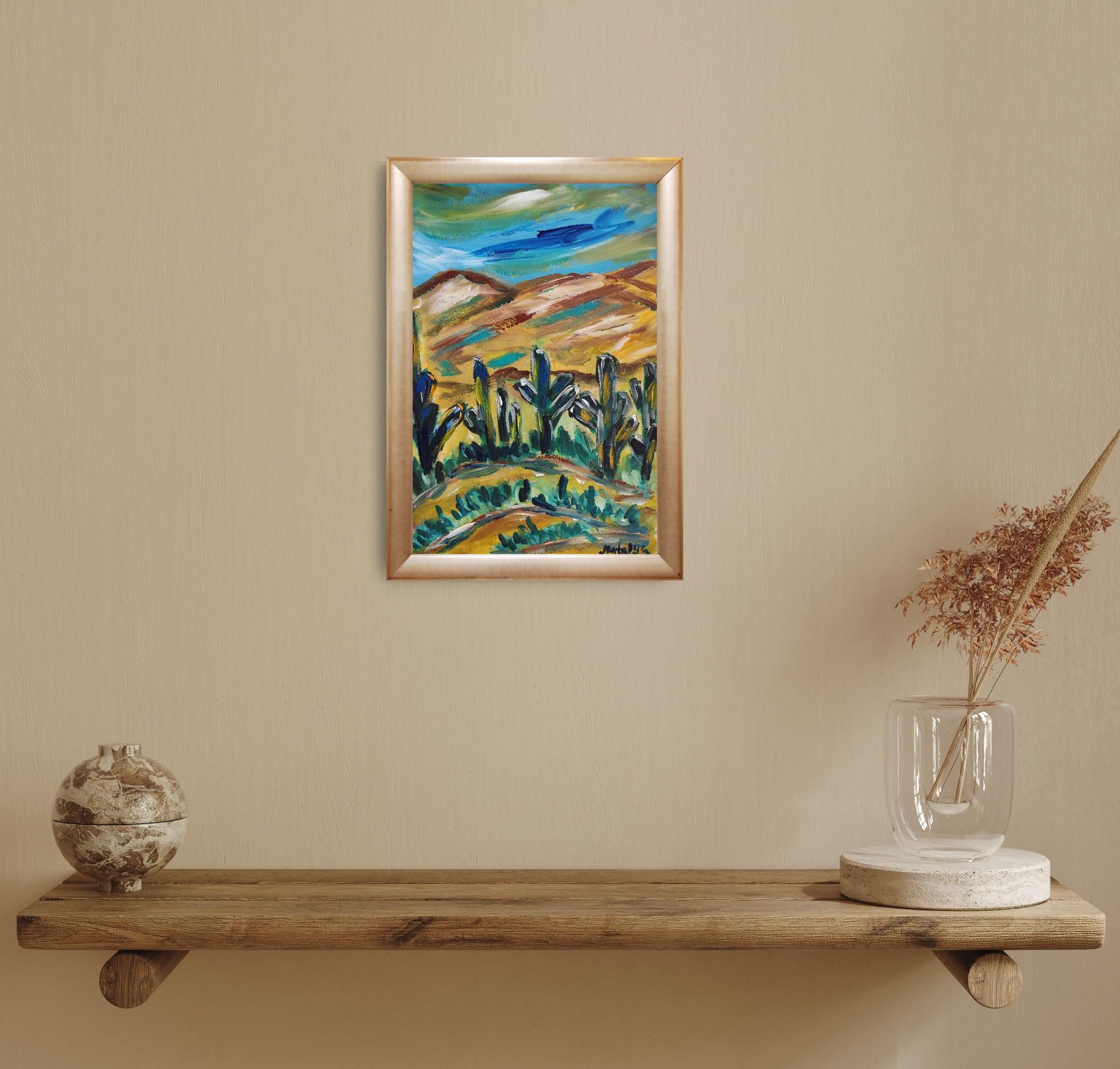 Peinture expressionniste contemporaine de nature 