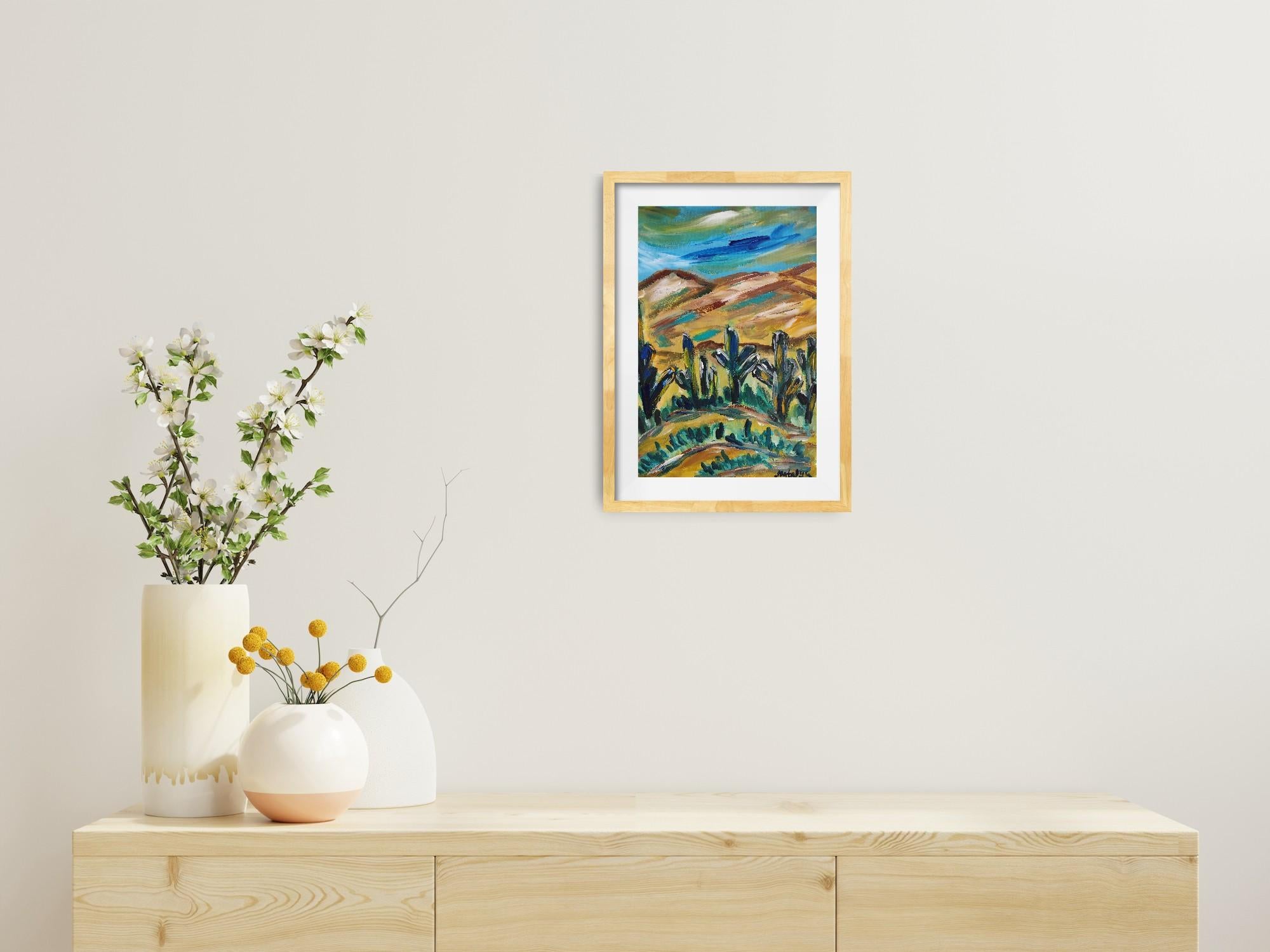 Peinture expressionniste contemporaine de nature 
