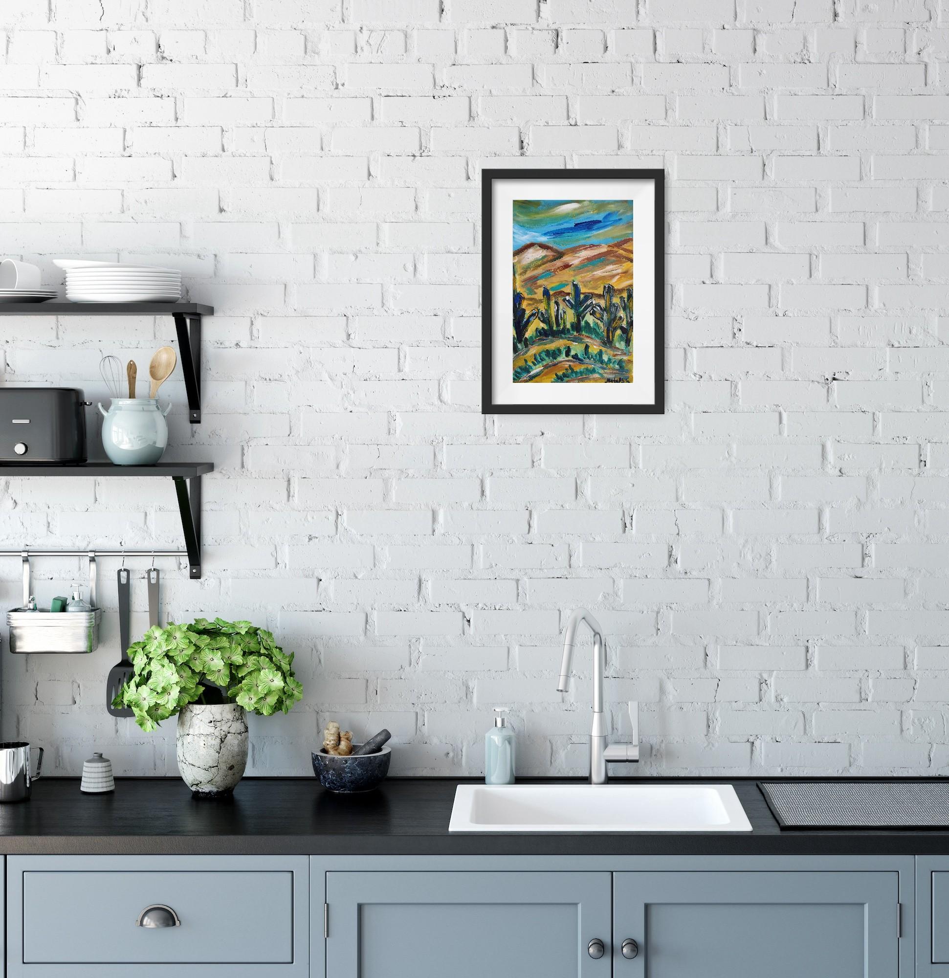 Peinture expressionniste contemporaine de nature 
