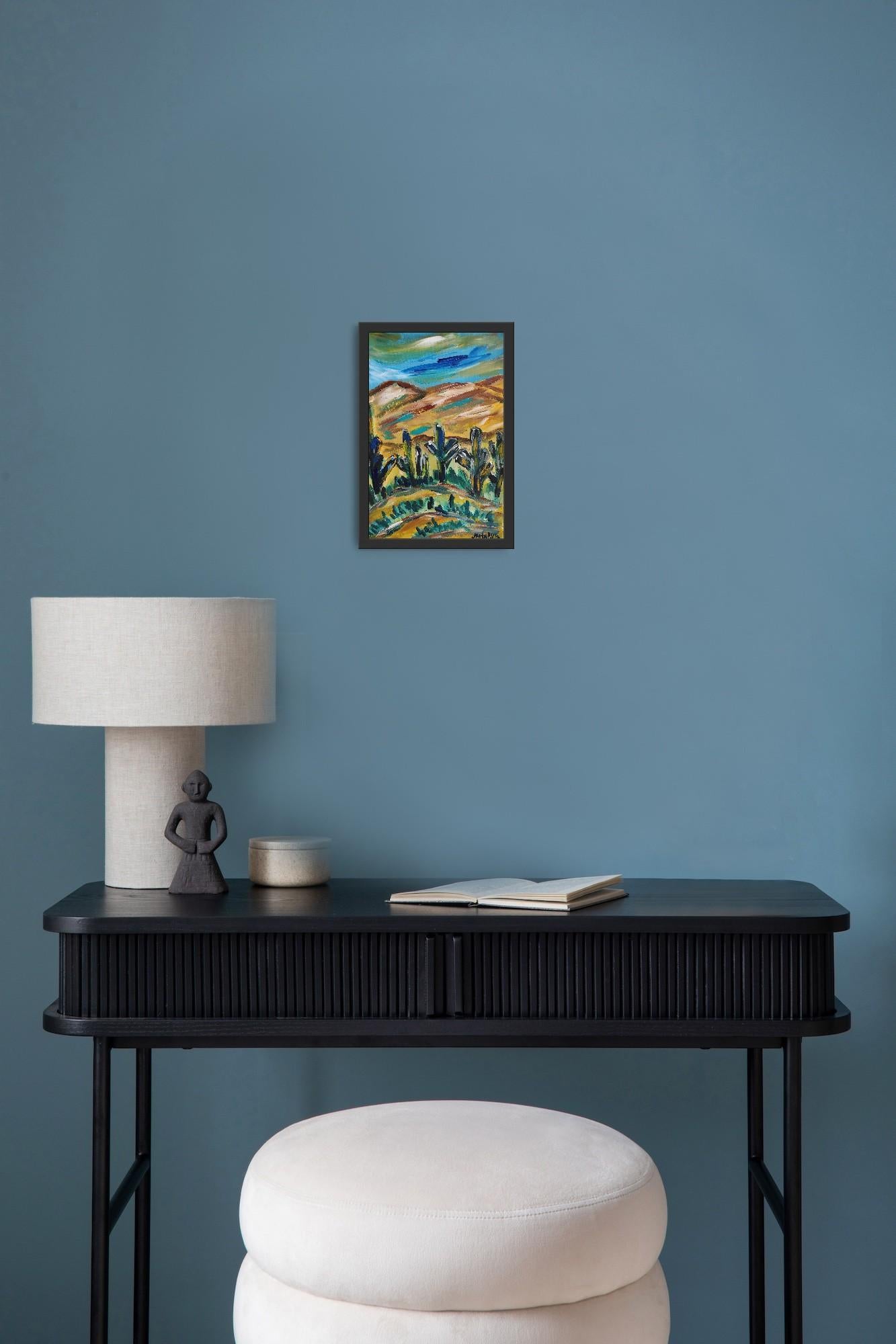 Peinture expressionniste contemporaine de nature 