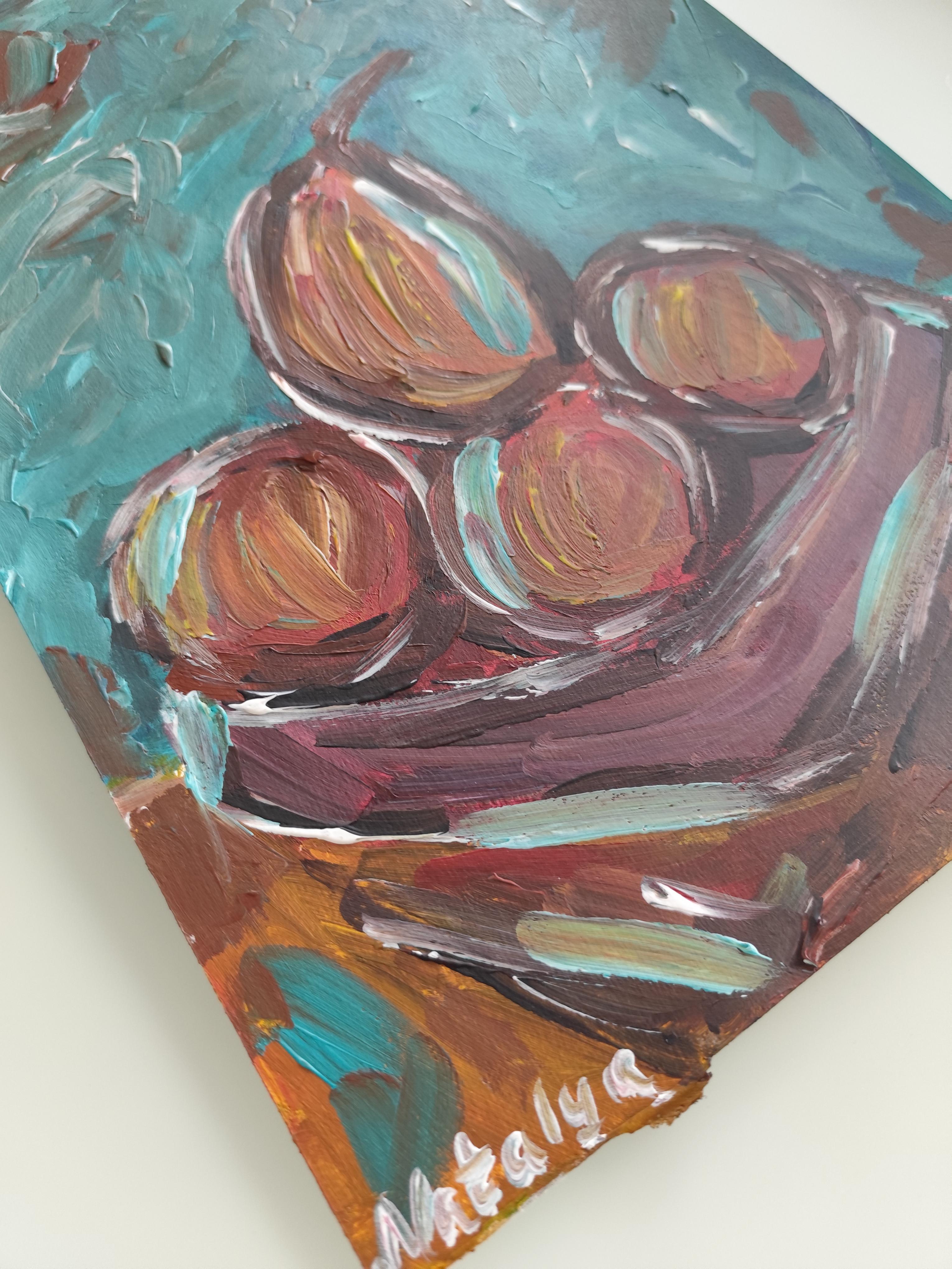 Contemporary  expressionist still life painting 