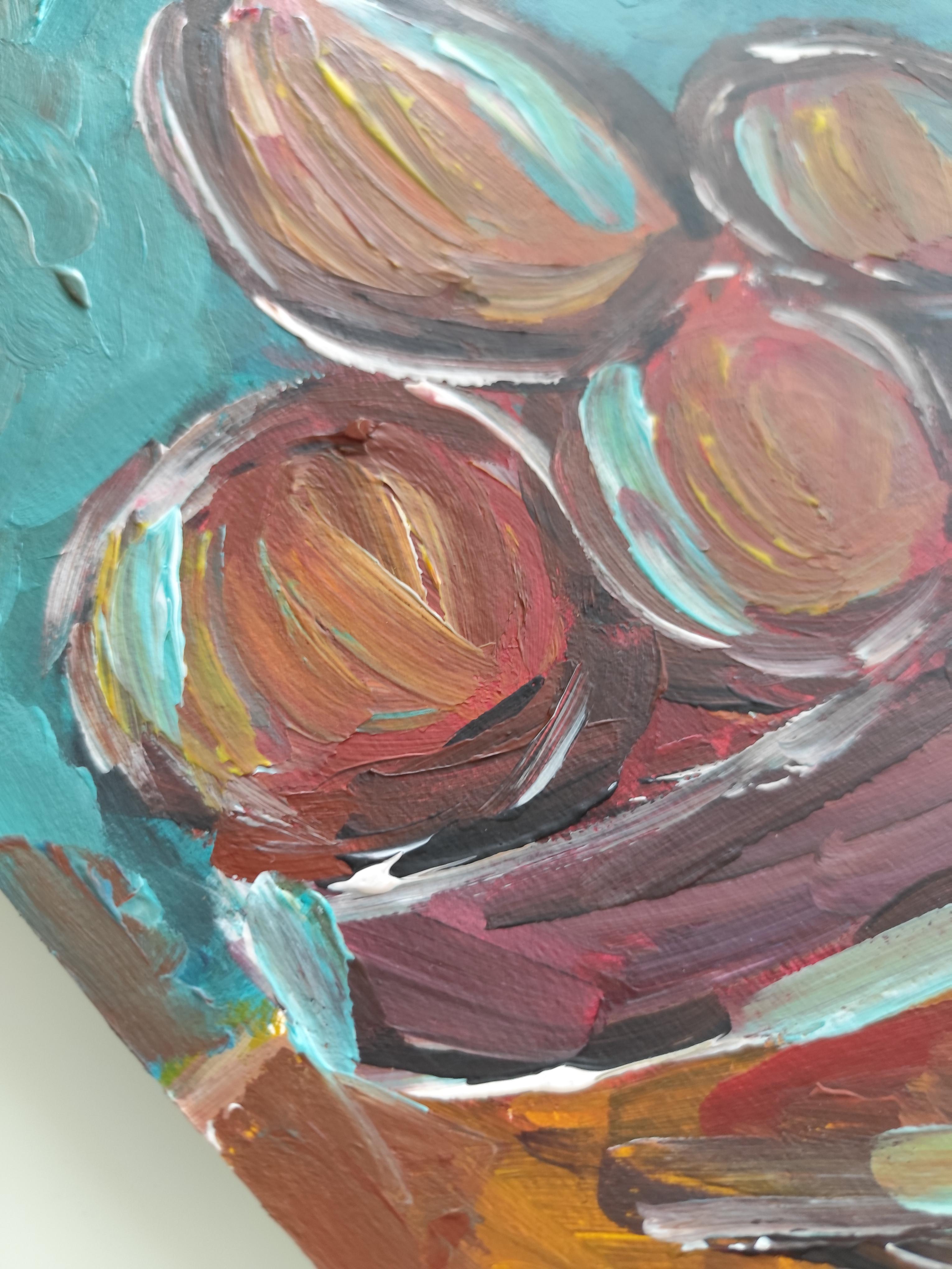 Contemporary  expressionist still life painting 