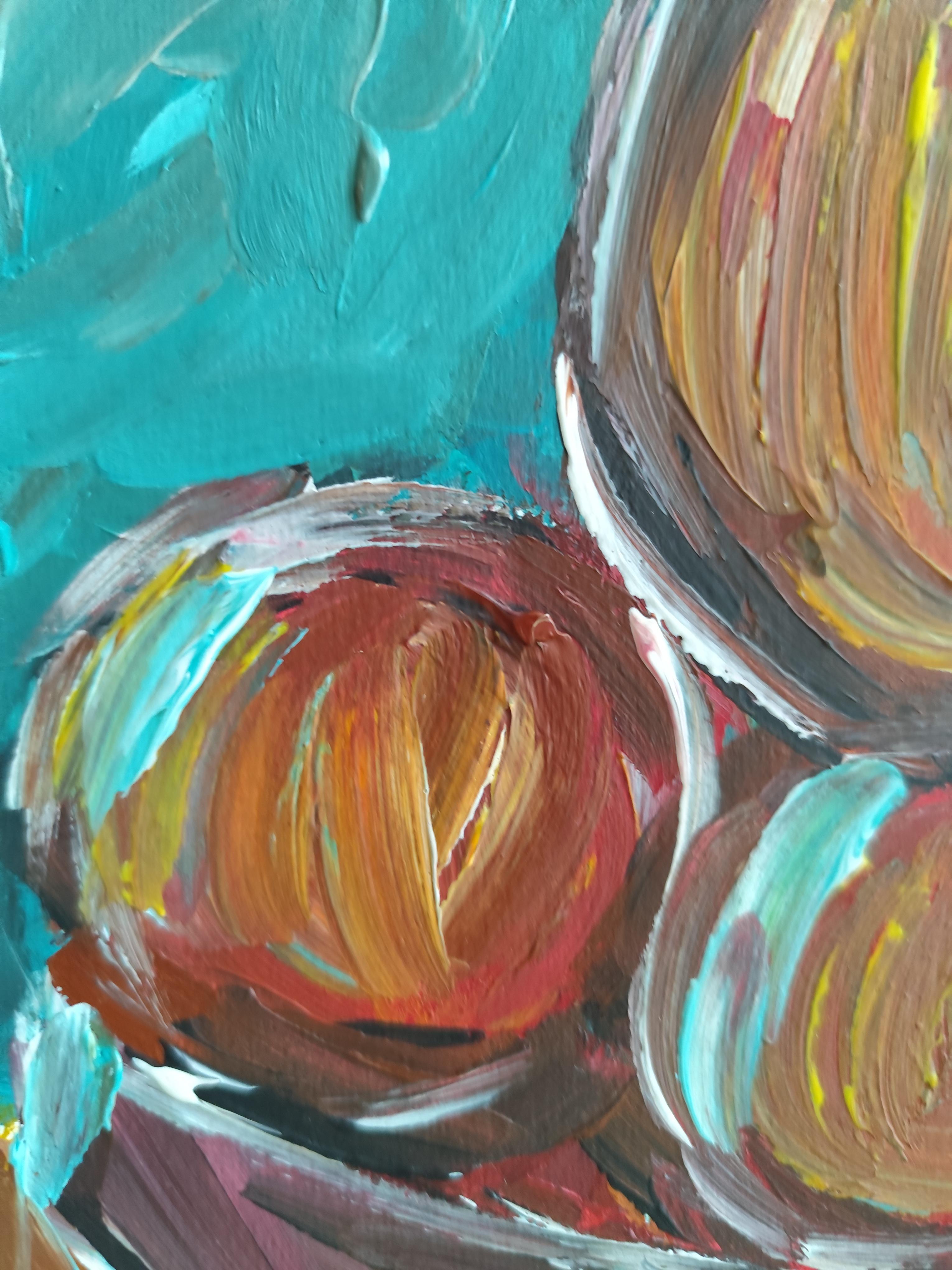 Contemporary  expressionist still life painting 