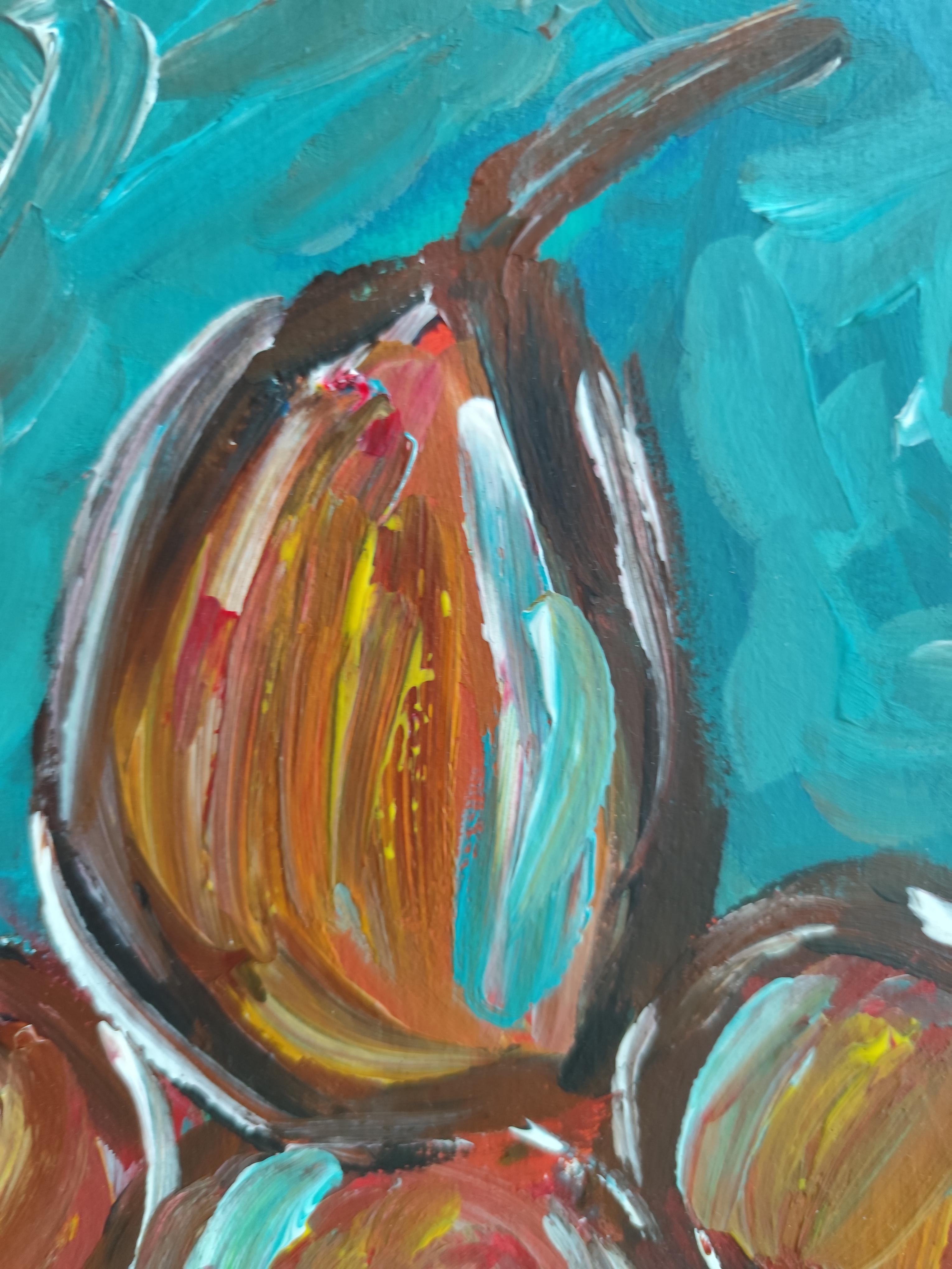 Contemporary  expressionist still life painting 
