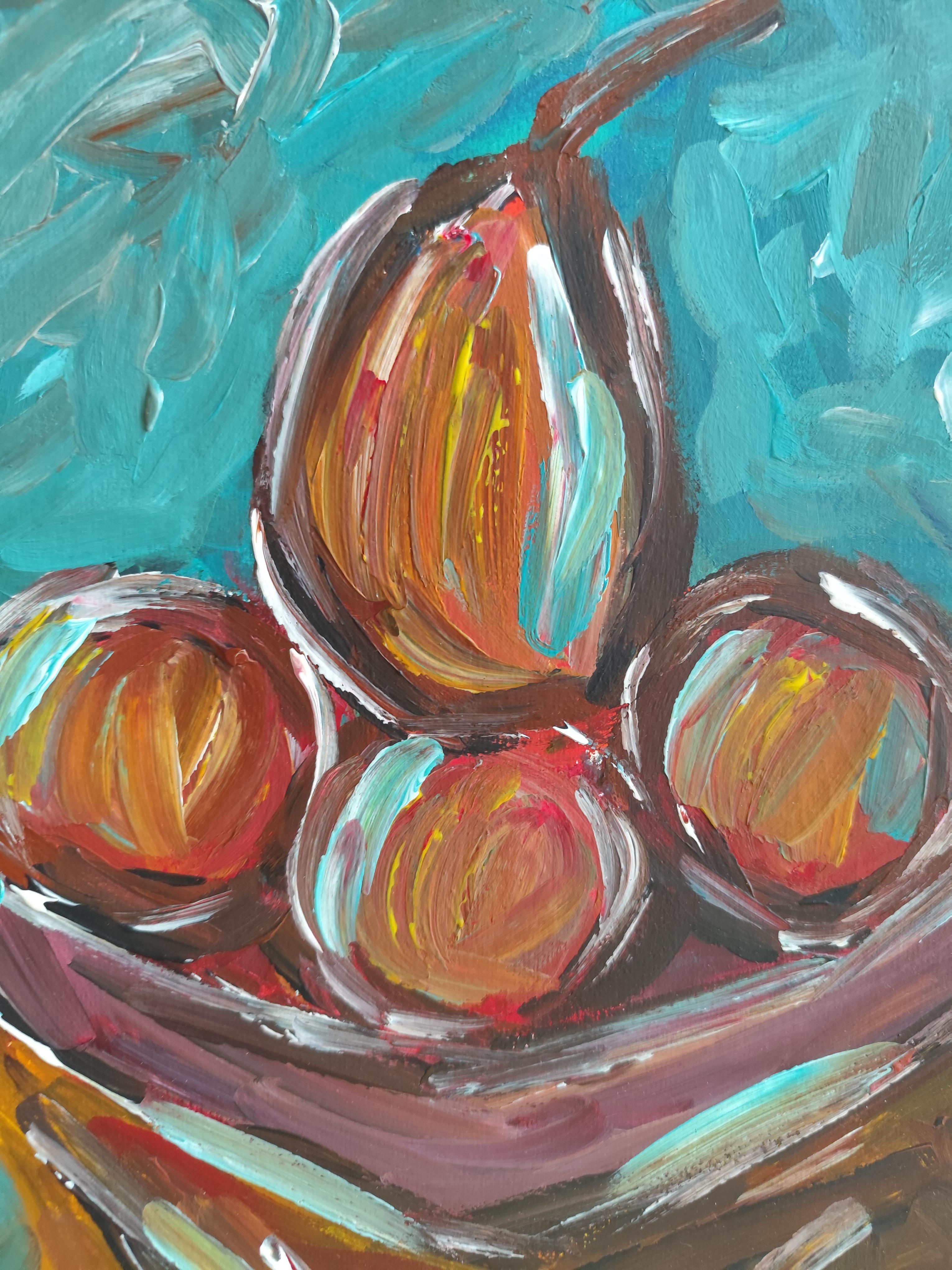 Contemporary  expressionist still life painting 