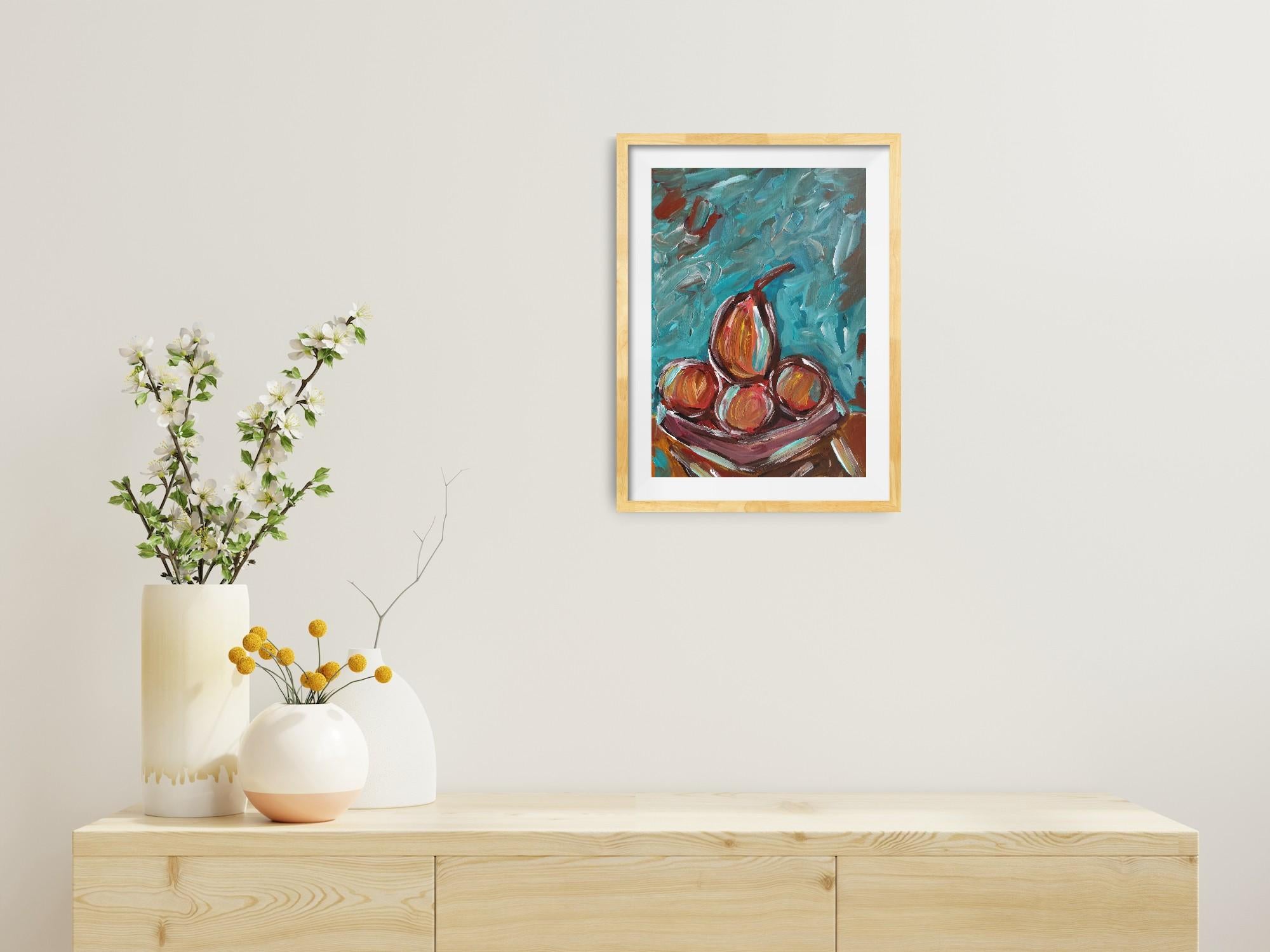 Contemporary  expressionist still life painting 