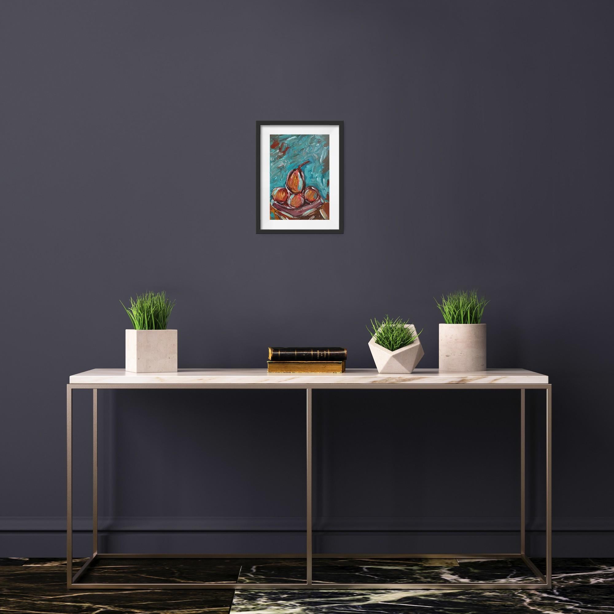 Contemporary  expressionist still life painting 