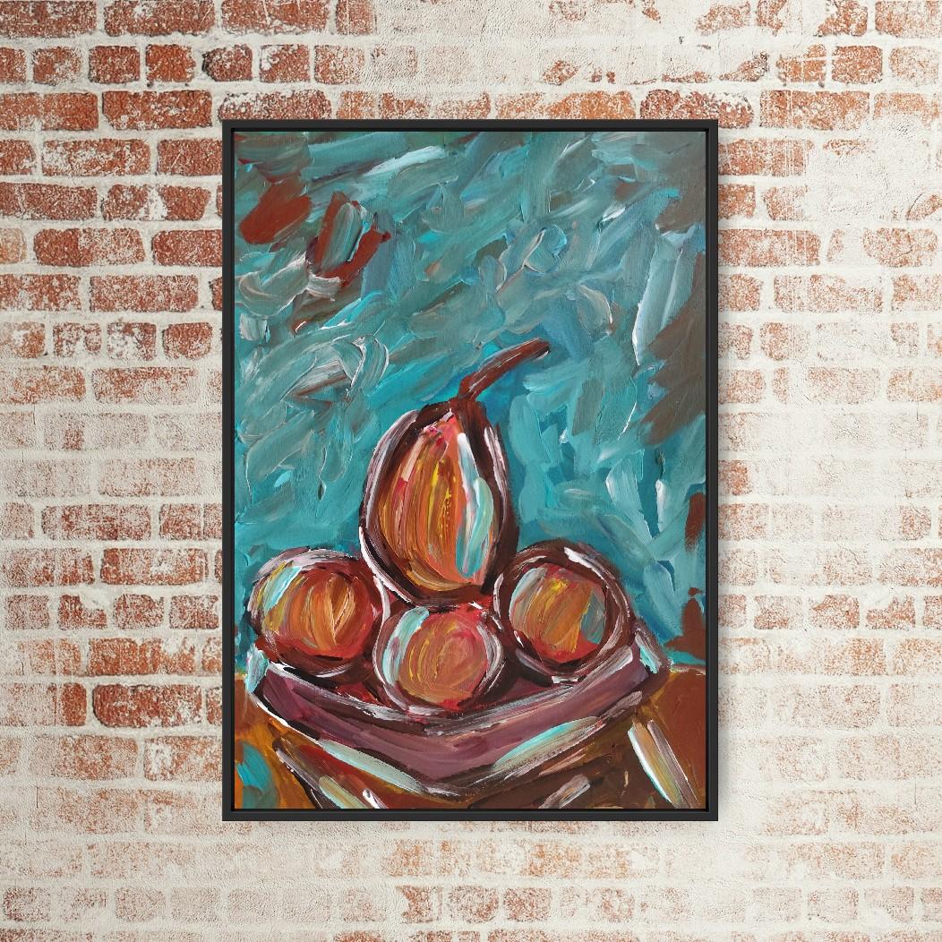 Contemporary  expressionist still life painting 