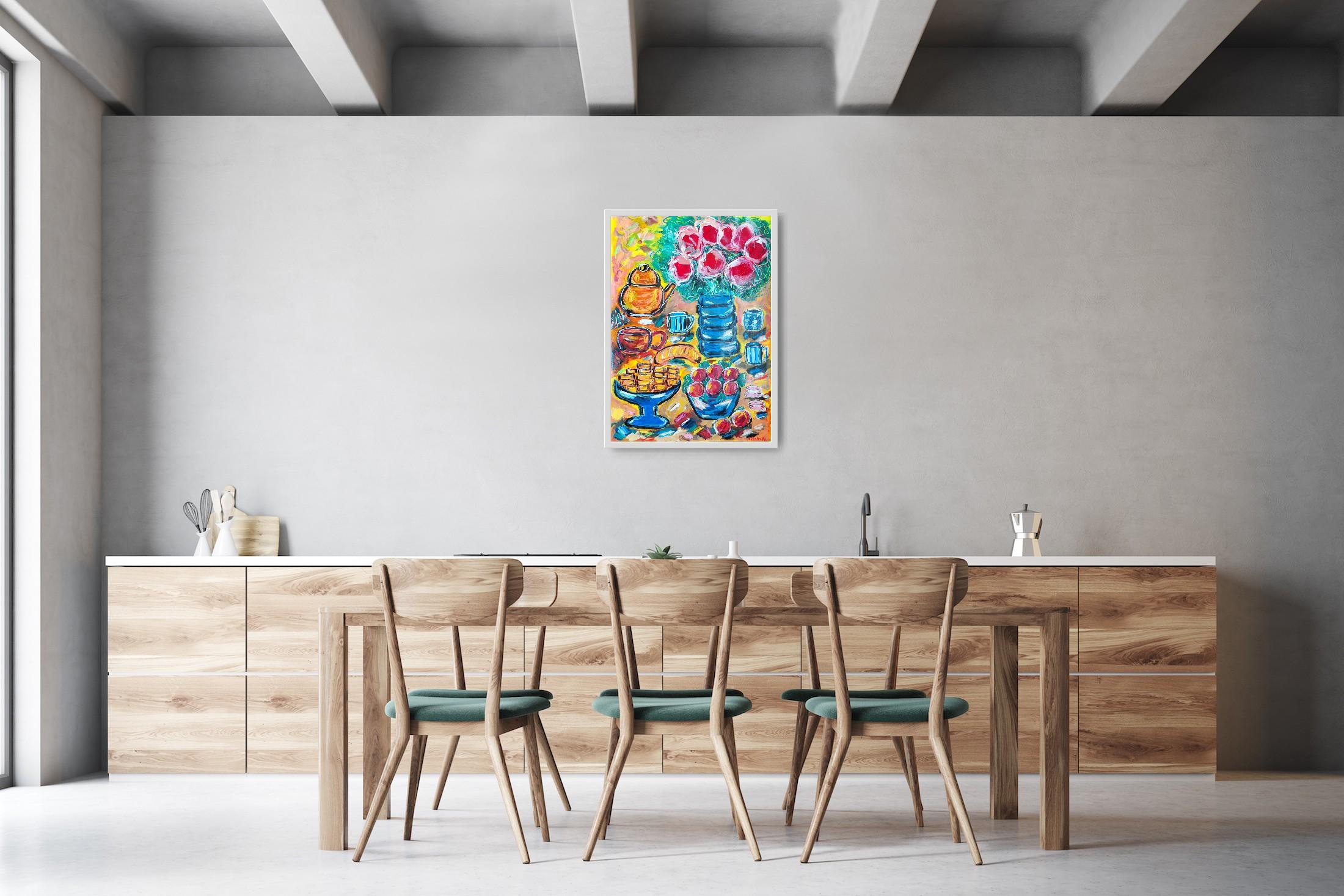 Nature morte expressionniste fauve contemporaine 