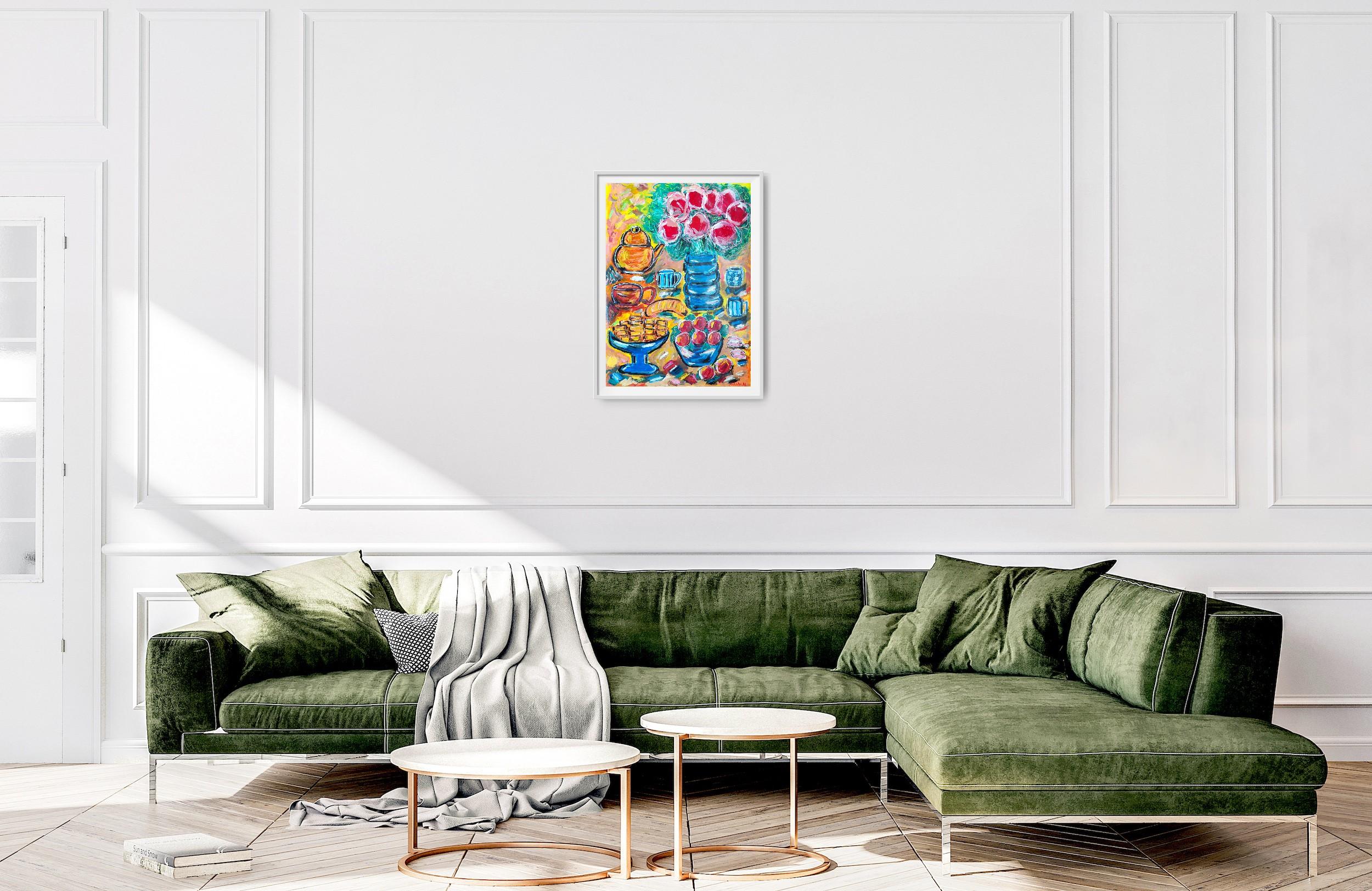 Nature morte expressionniste fauve contemporaine 