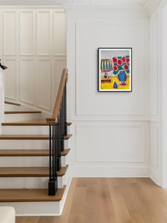 Contemporary figurative expressive still-life painting "Quiet  Observation"