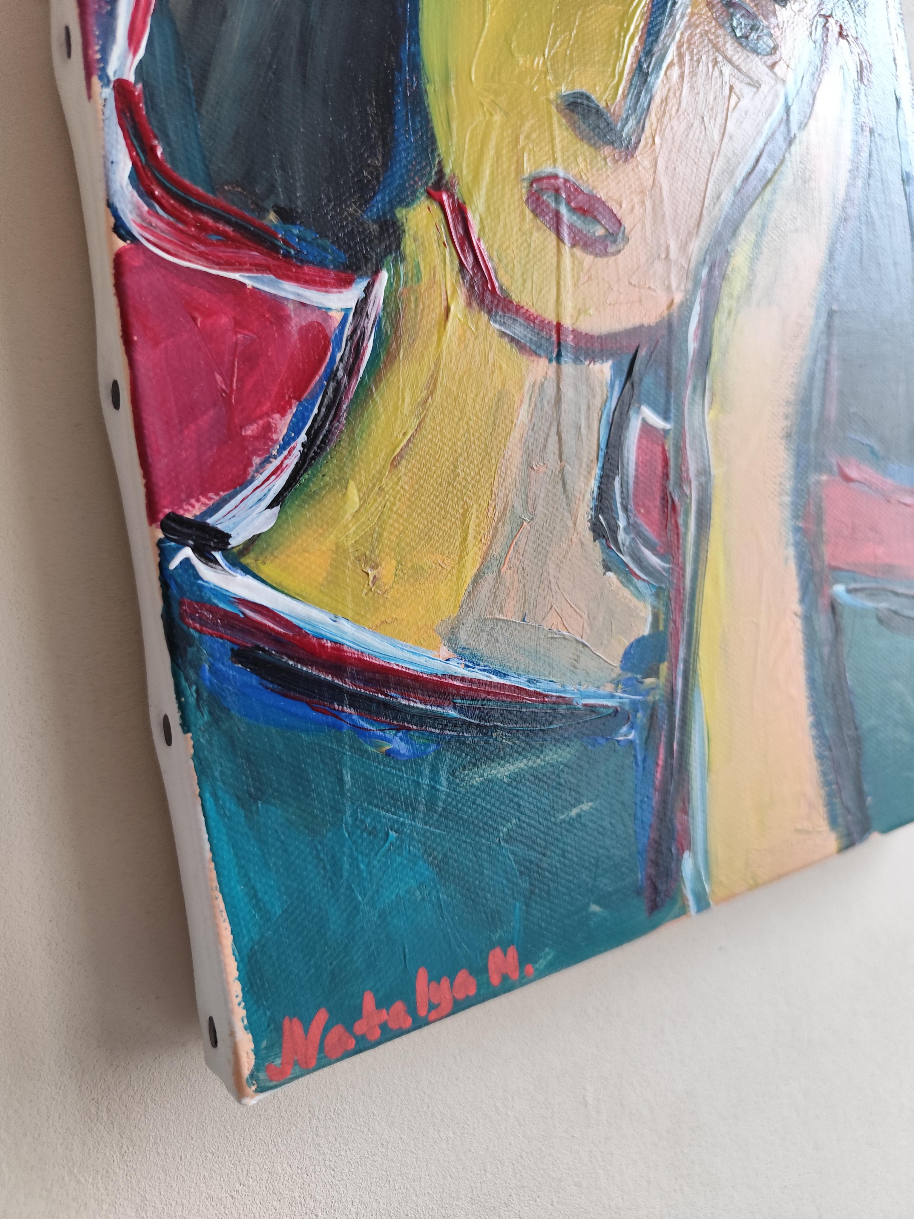 Contemporary Figurative Painting  of woman's portrait 