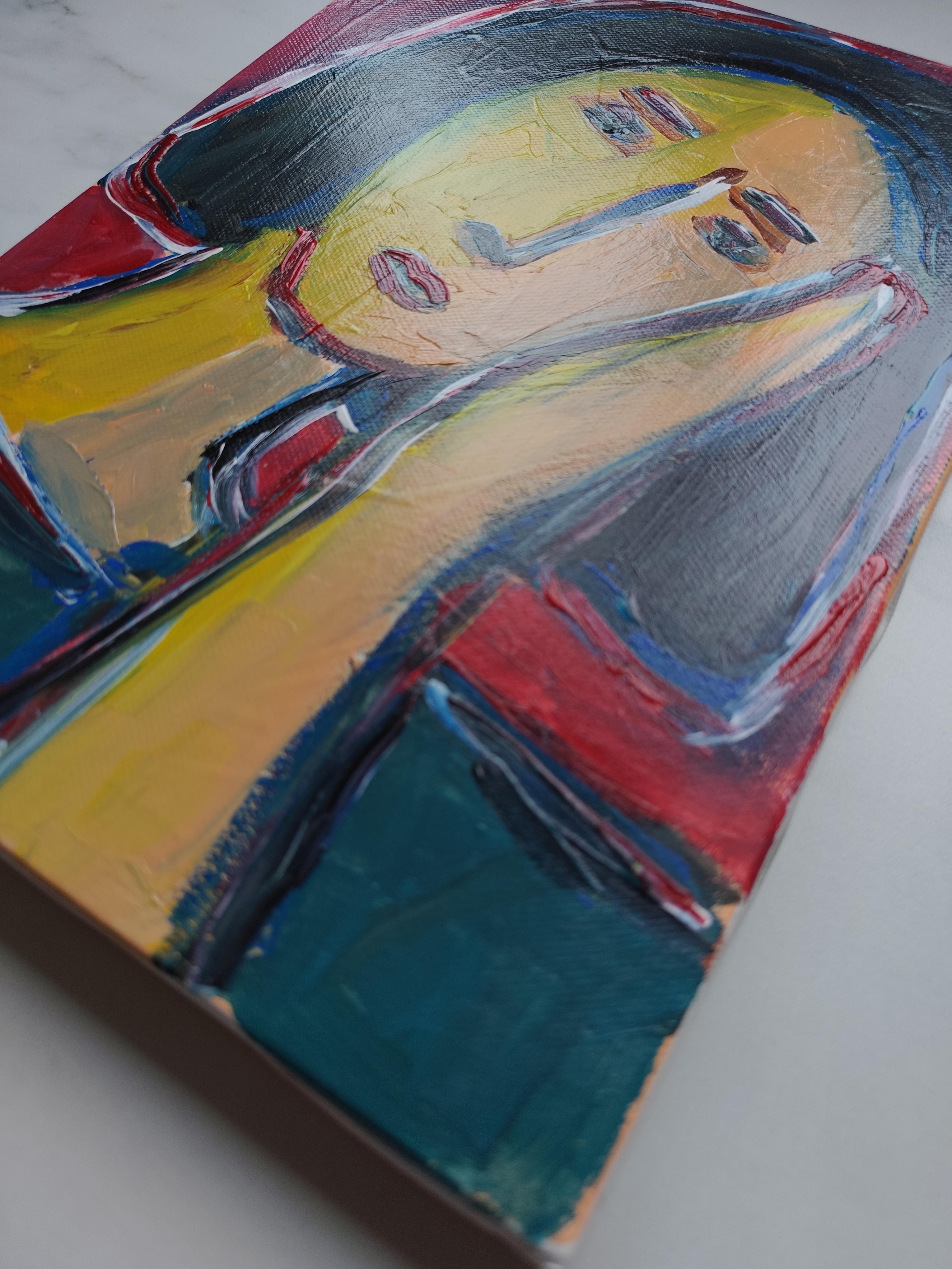 Contemporary Figurative Painting  of woman's portrait 