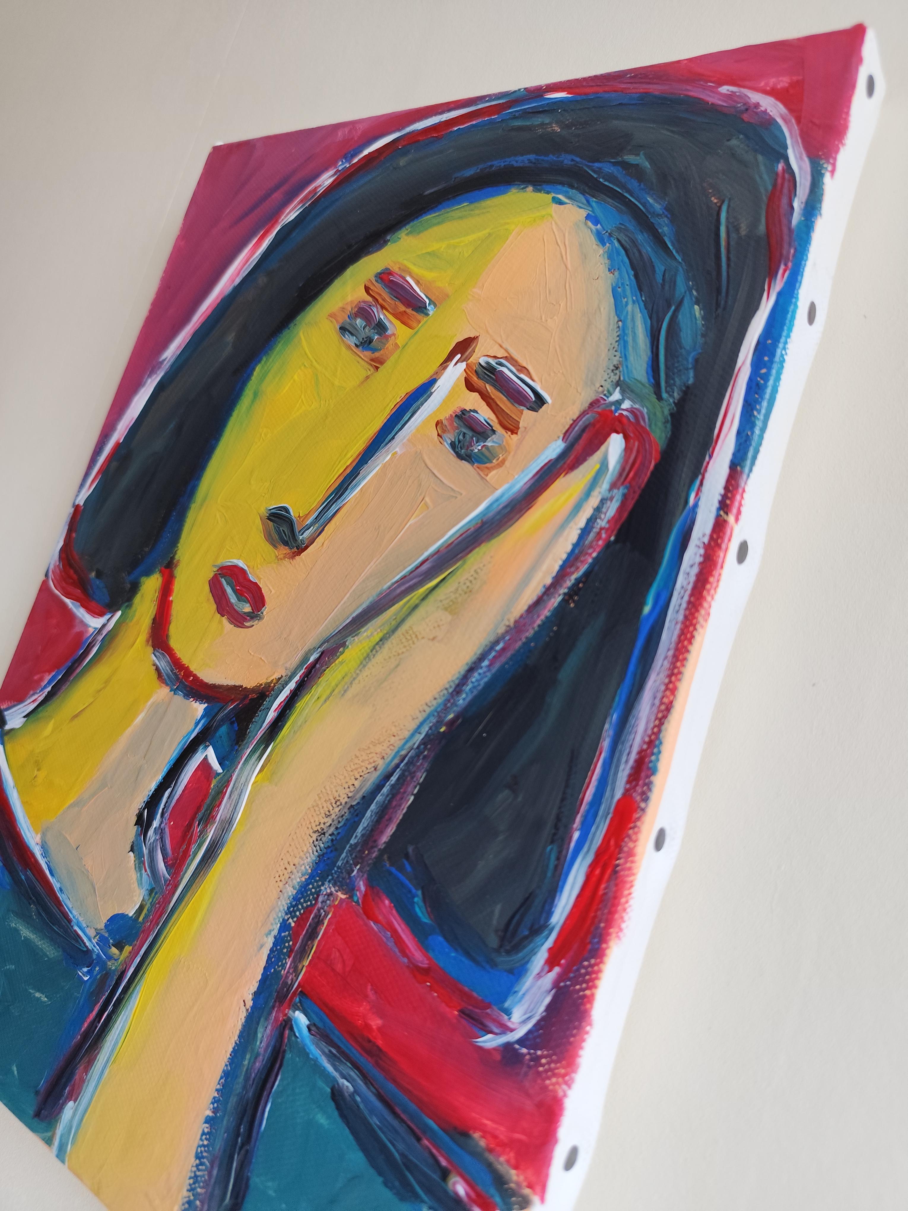 Contemporary Figurative Painting  of woman's portrait 