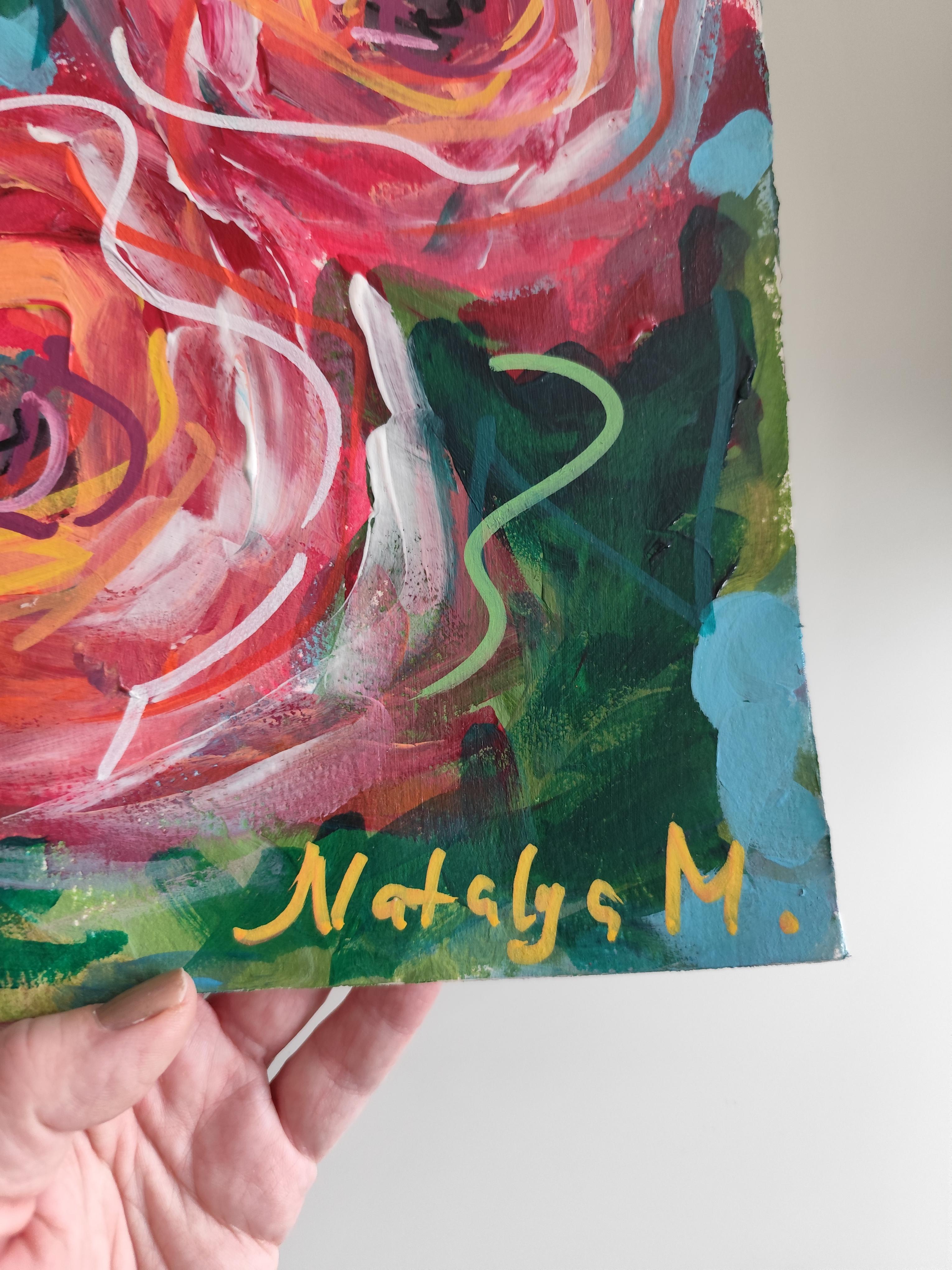 Zeitgenössisches großes figuratives Gemälde inspiriert von Frida Kahlo 