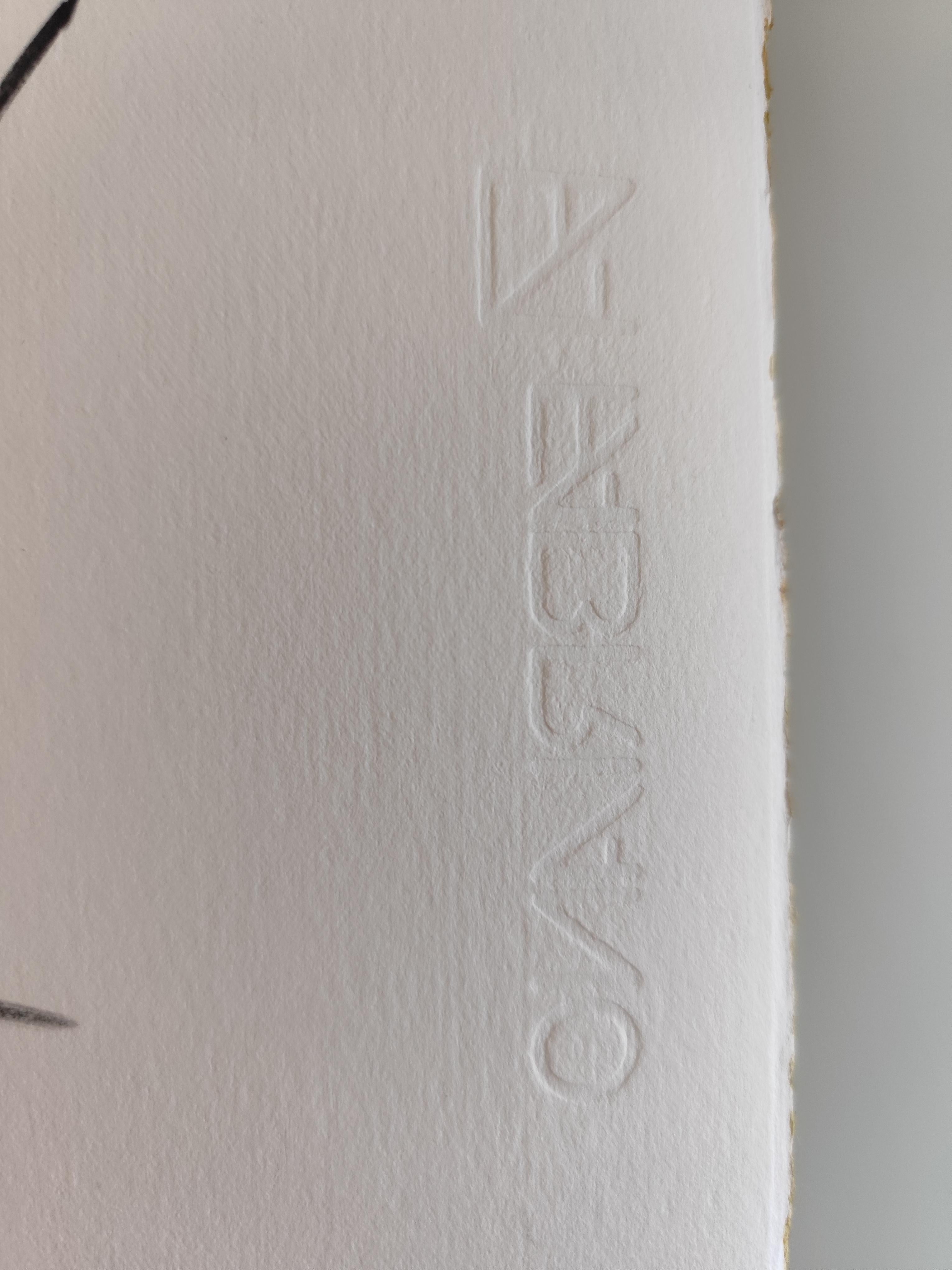 Contemporary large figurative painting of women on paper 