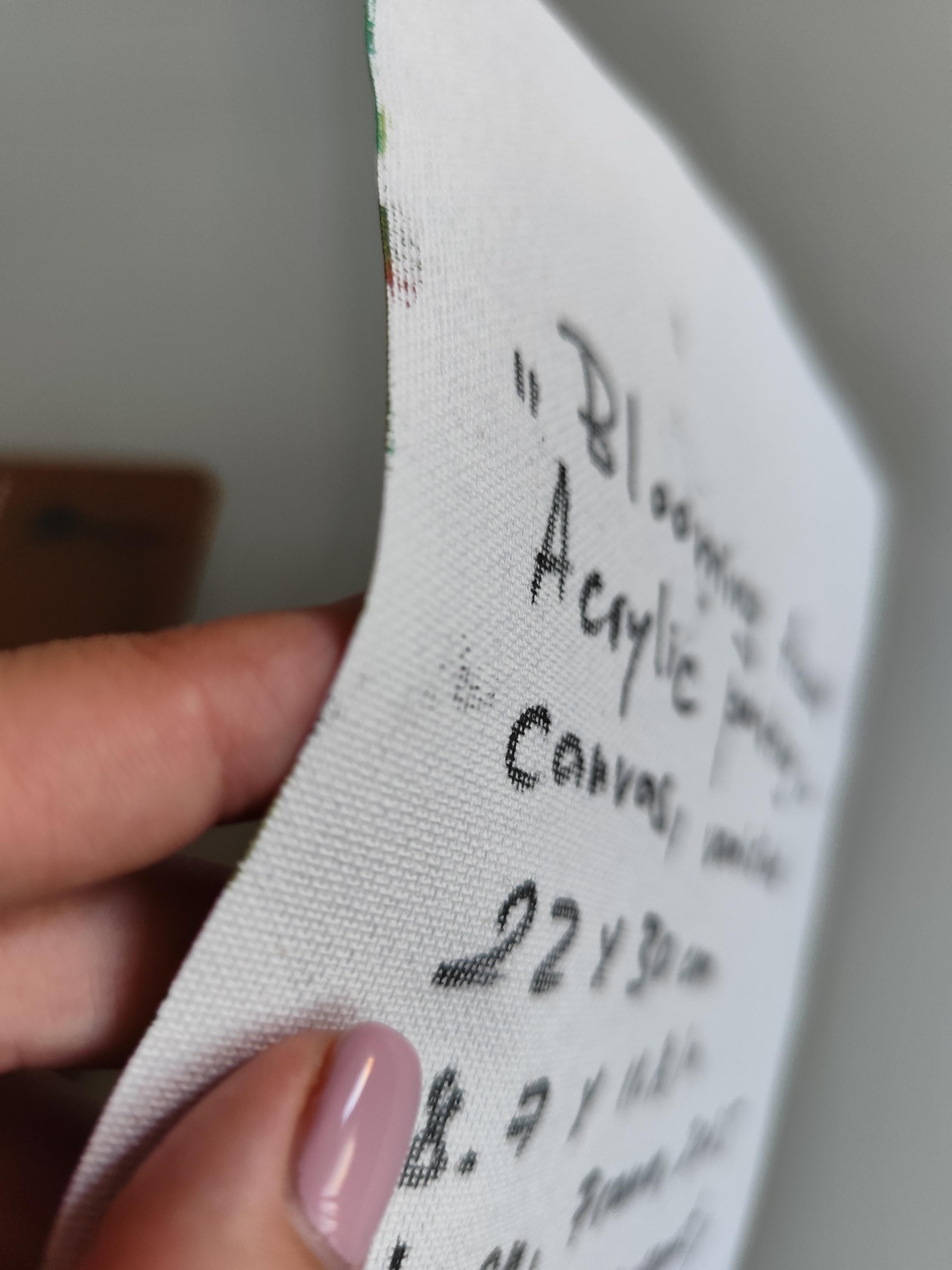 Contemporaryabstract expressionist floral painting  on canvas 