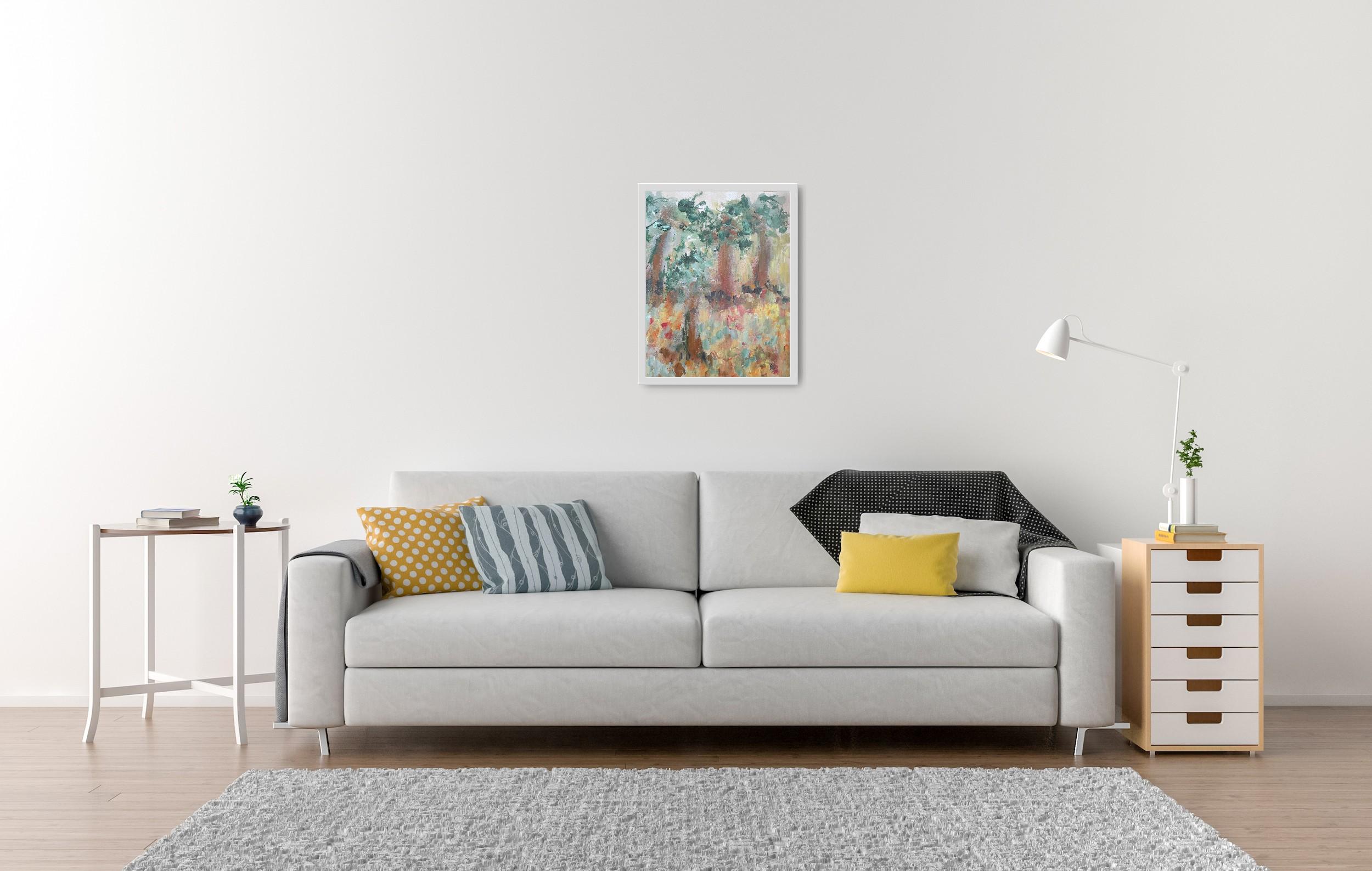 Esta pintura impresionista abstracta, contemporánea y expresiva, 