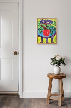 Fauvism floral still life Henri Matisse inspired painting "Velvet Bloom"