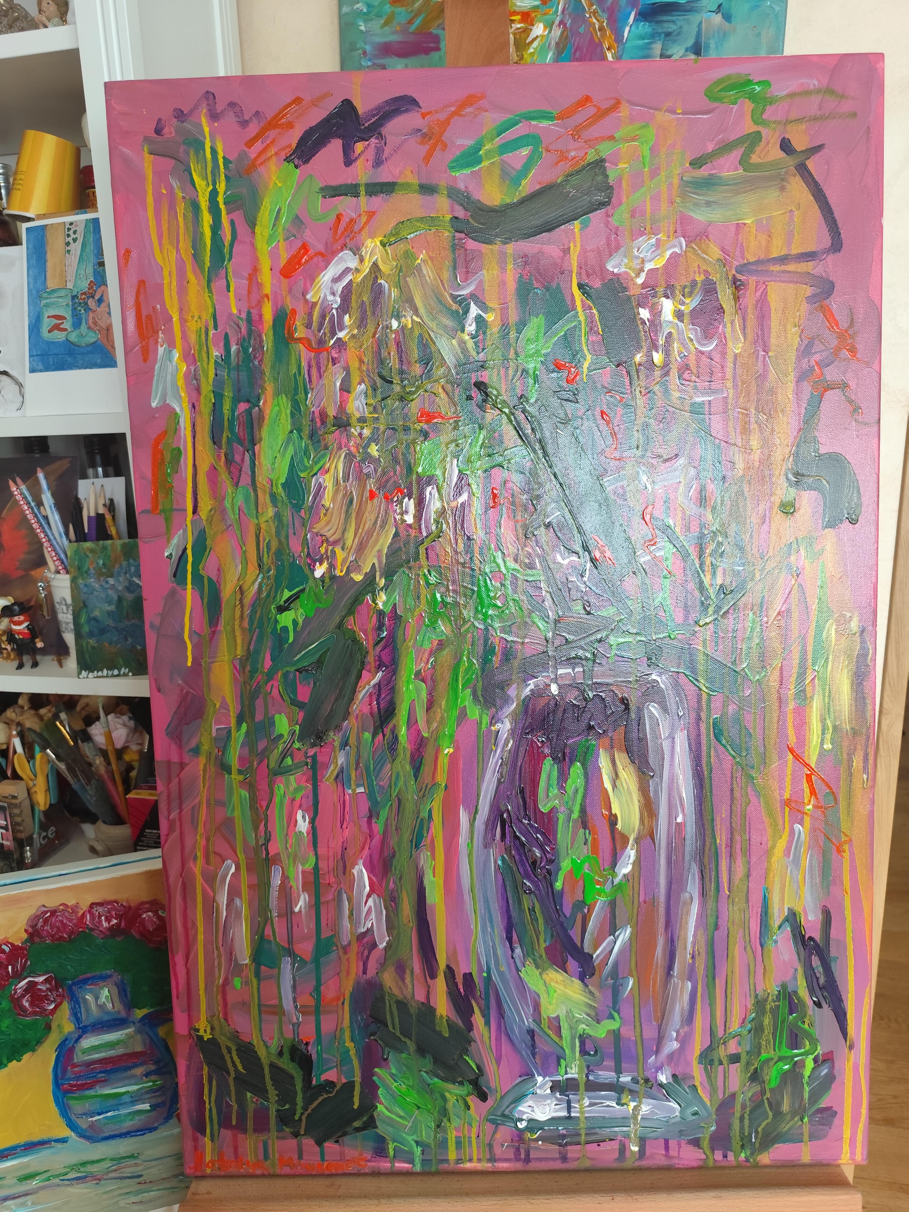 Peinture acrylique contemporaine sur toile 