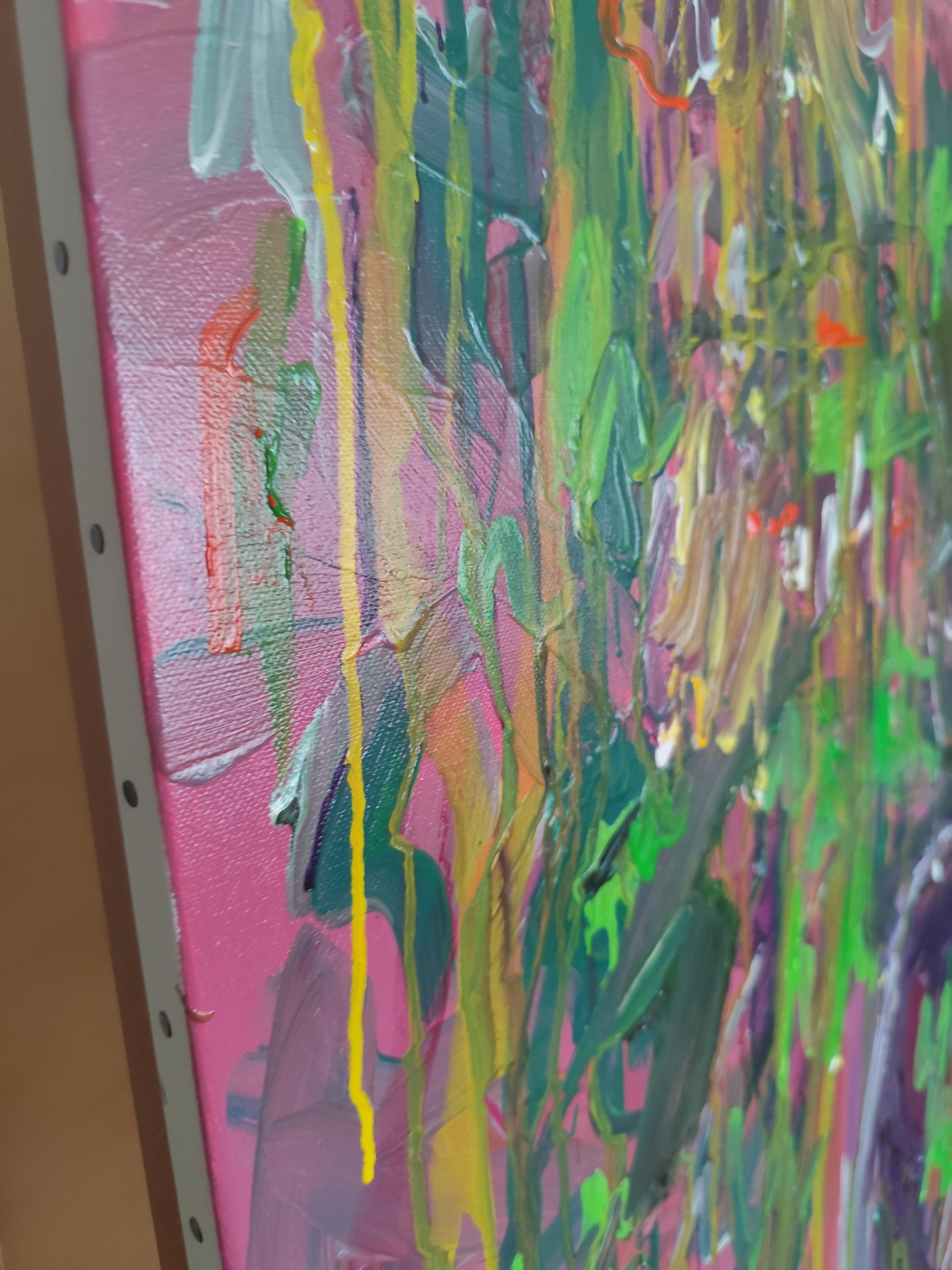 Peinture acrylique contemporaine sur toile 