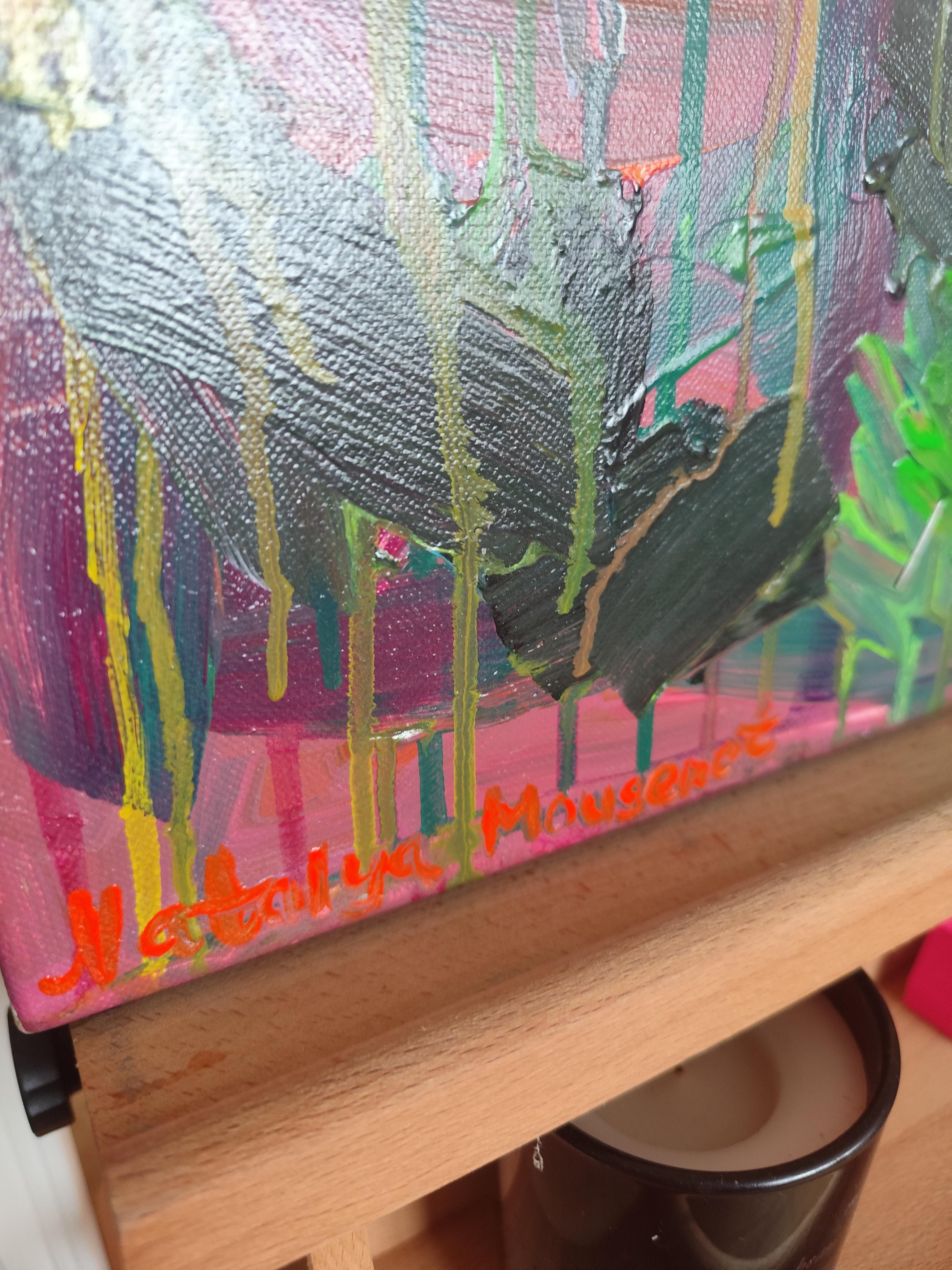 Peinture acrylique contemporaine sur toile 