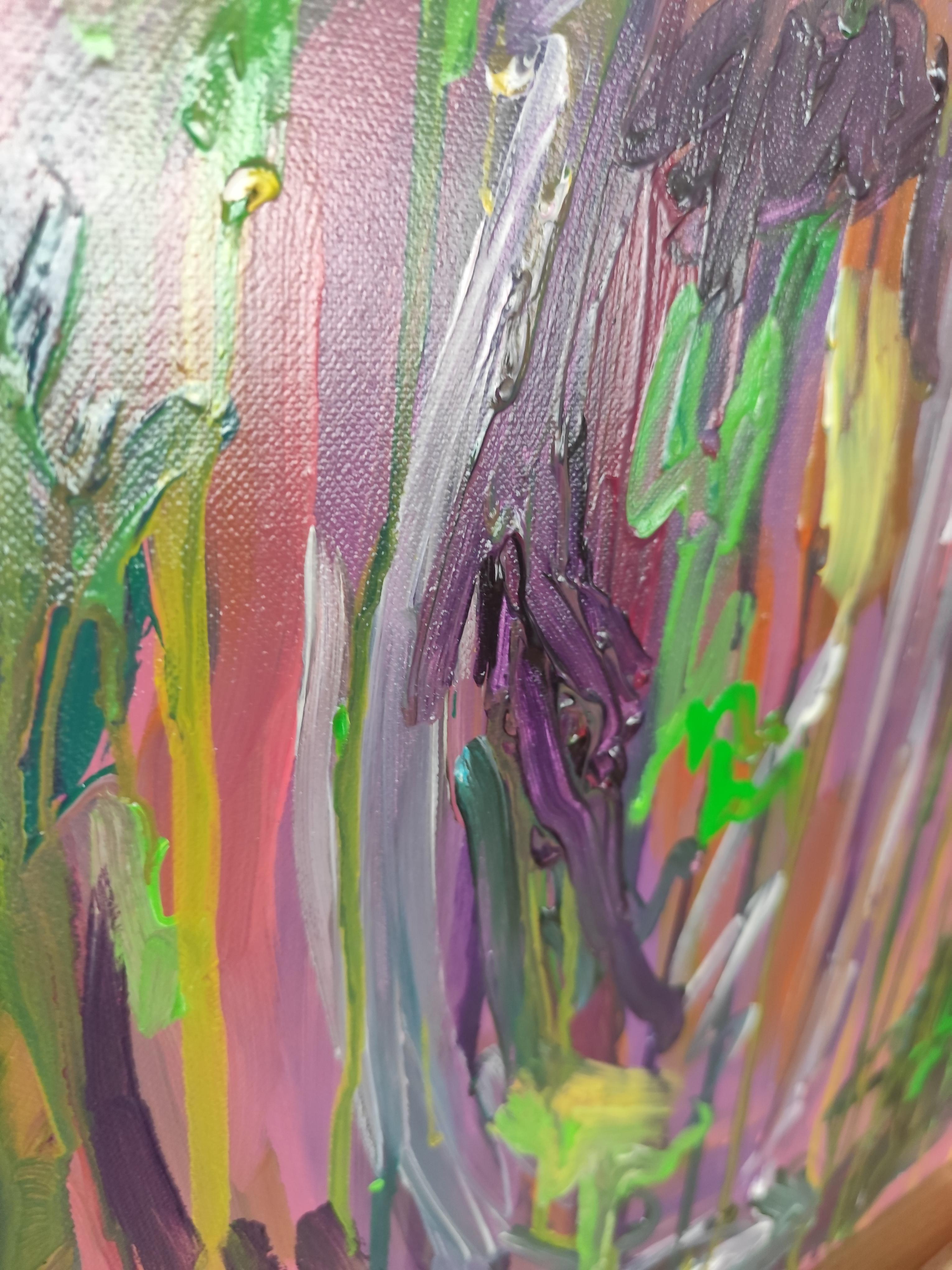 Peinture acrylique contemporaine sur toile 