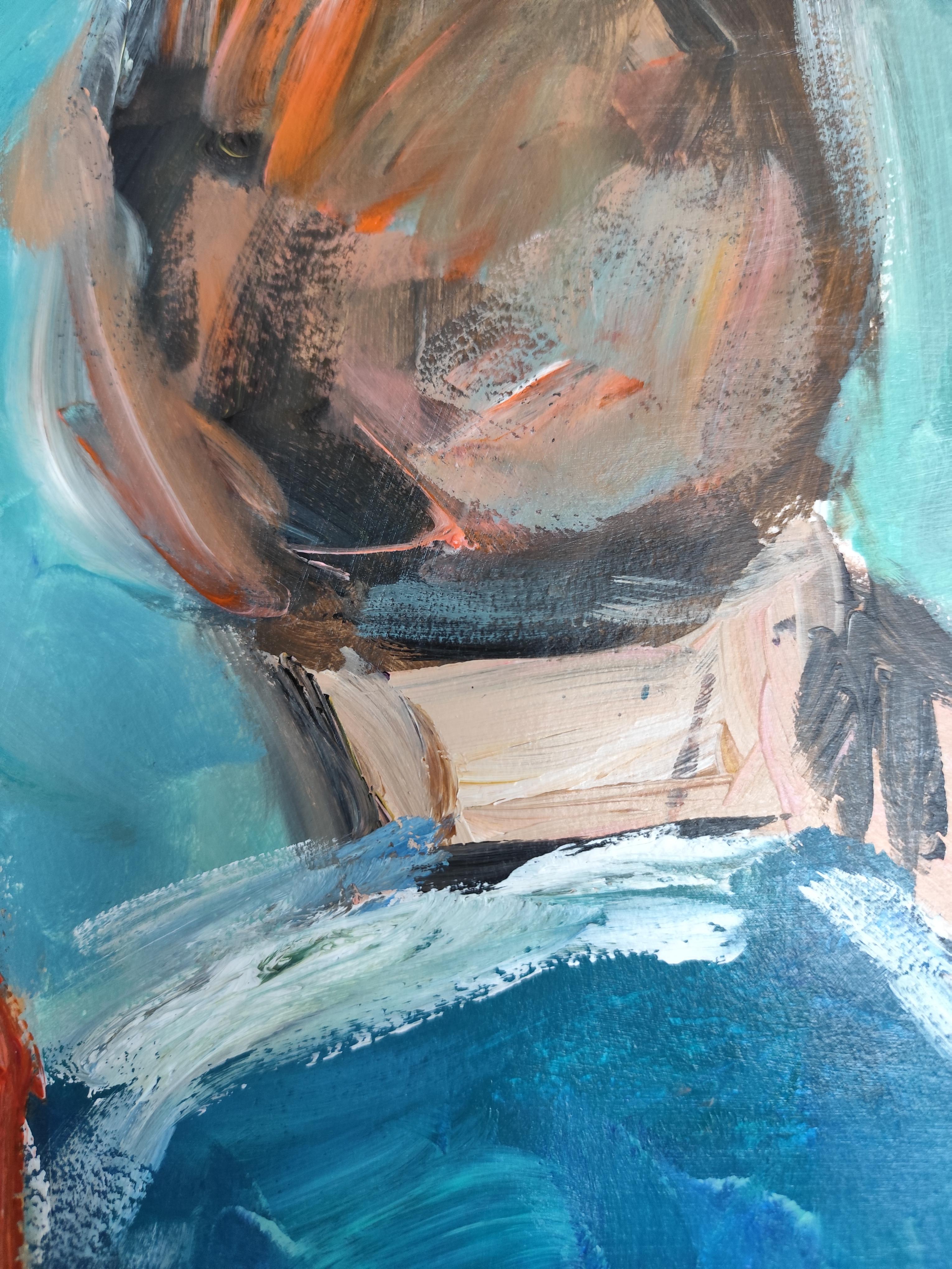 Quadro acrilico impressionista di coppia 