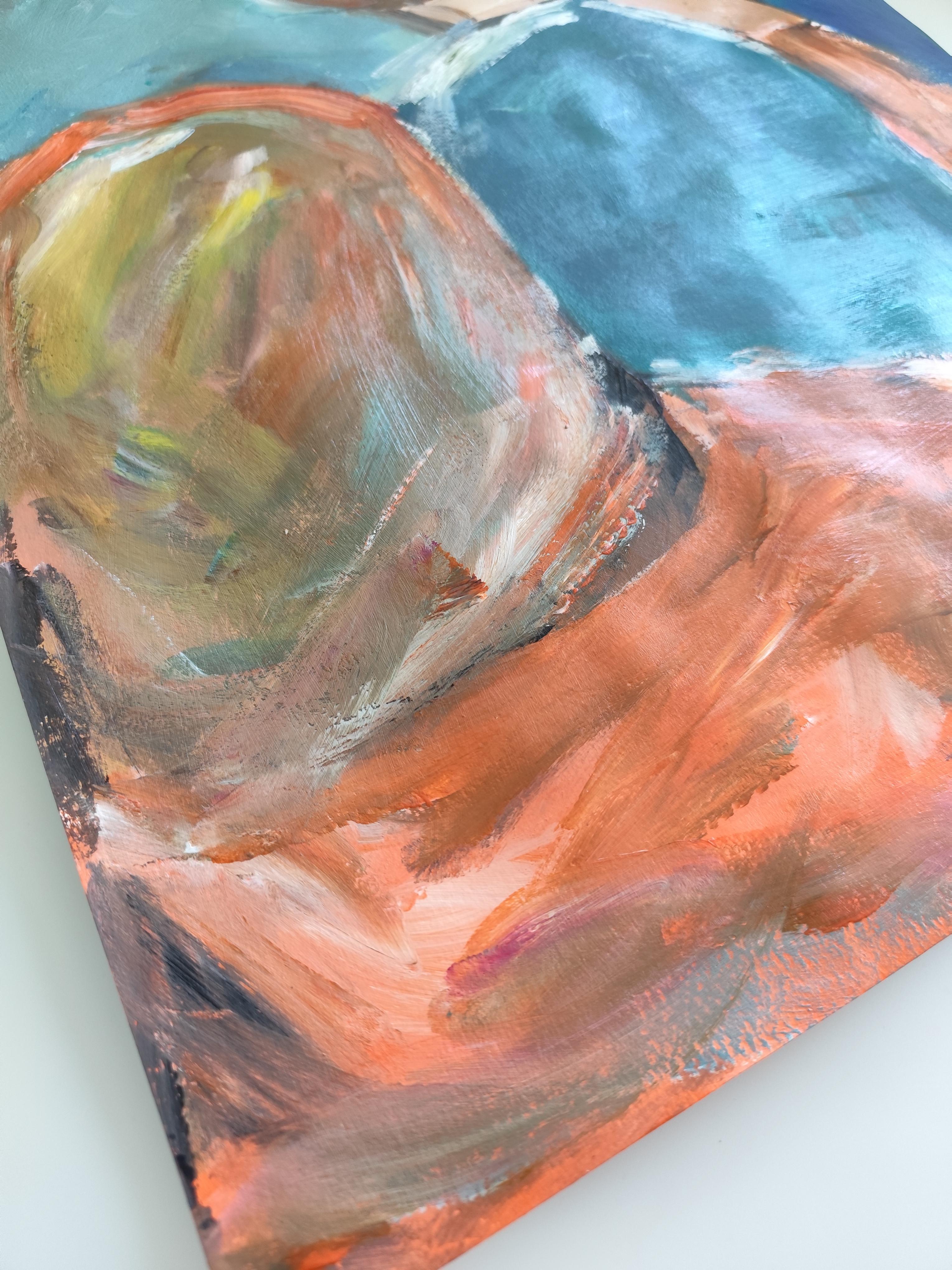 Quadro acrilico impressionista di coppia 