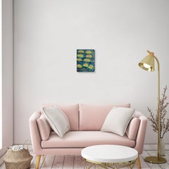 Impressionist floral oil painting Claude Monet inspired canvas "Lilly pond glow"