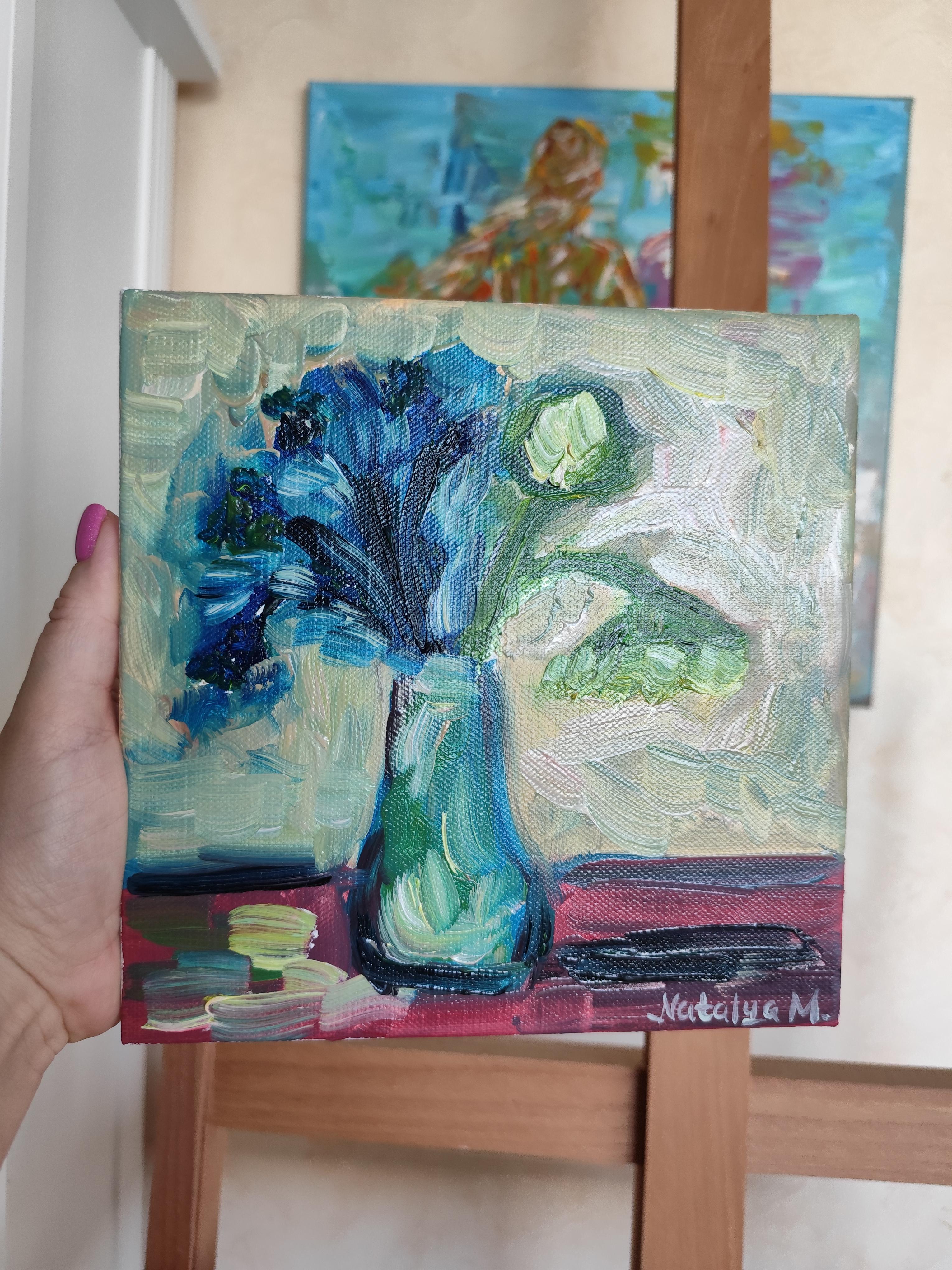 Impressionist floral lebendige Ölgemälde auf Leinwand 