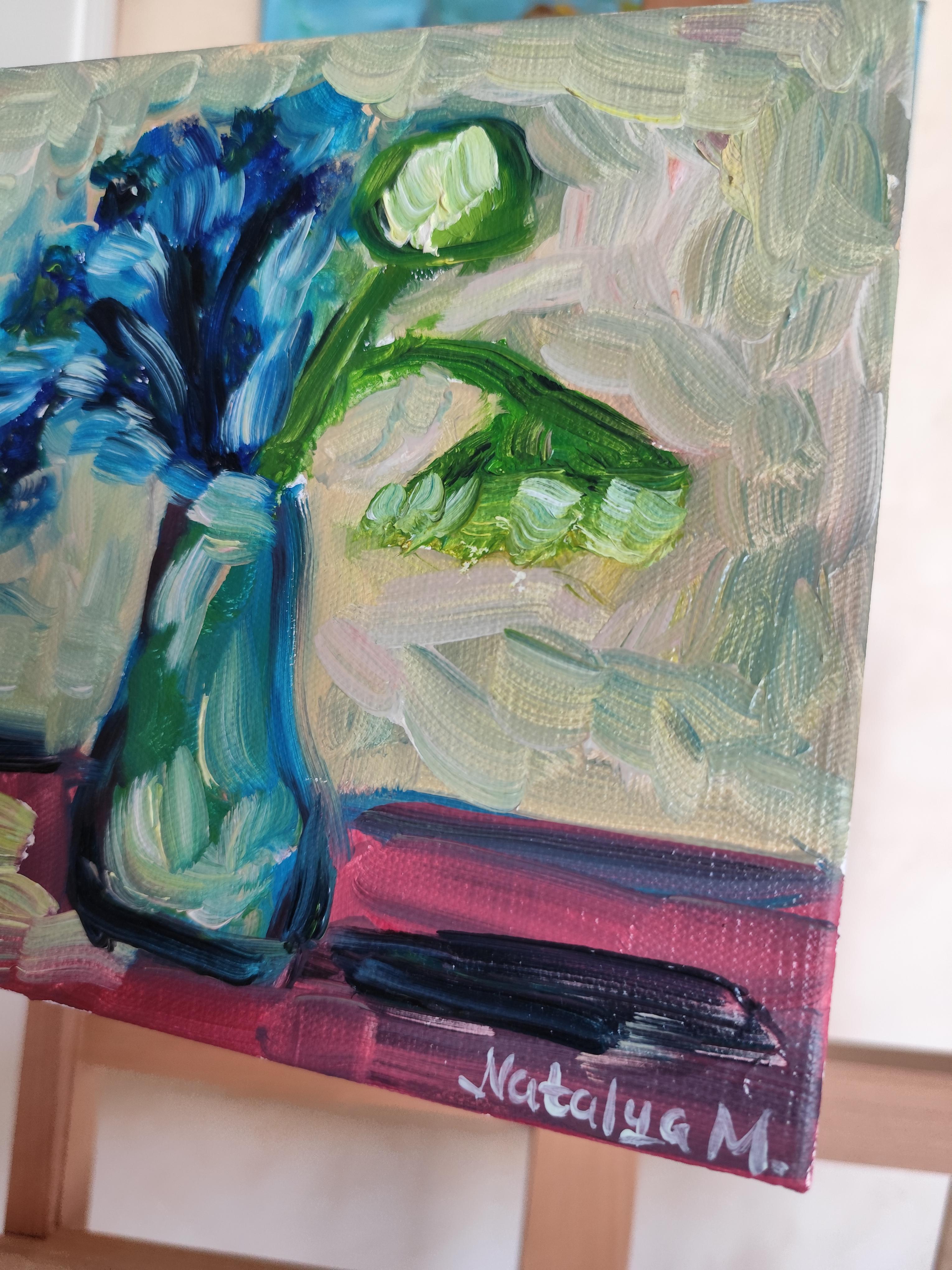 Impressionist floral lebendige Ölgemälde auf Leinwand 