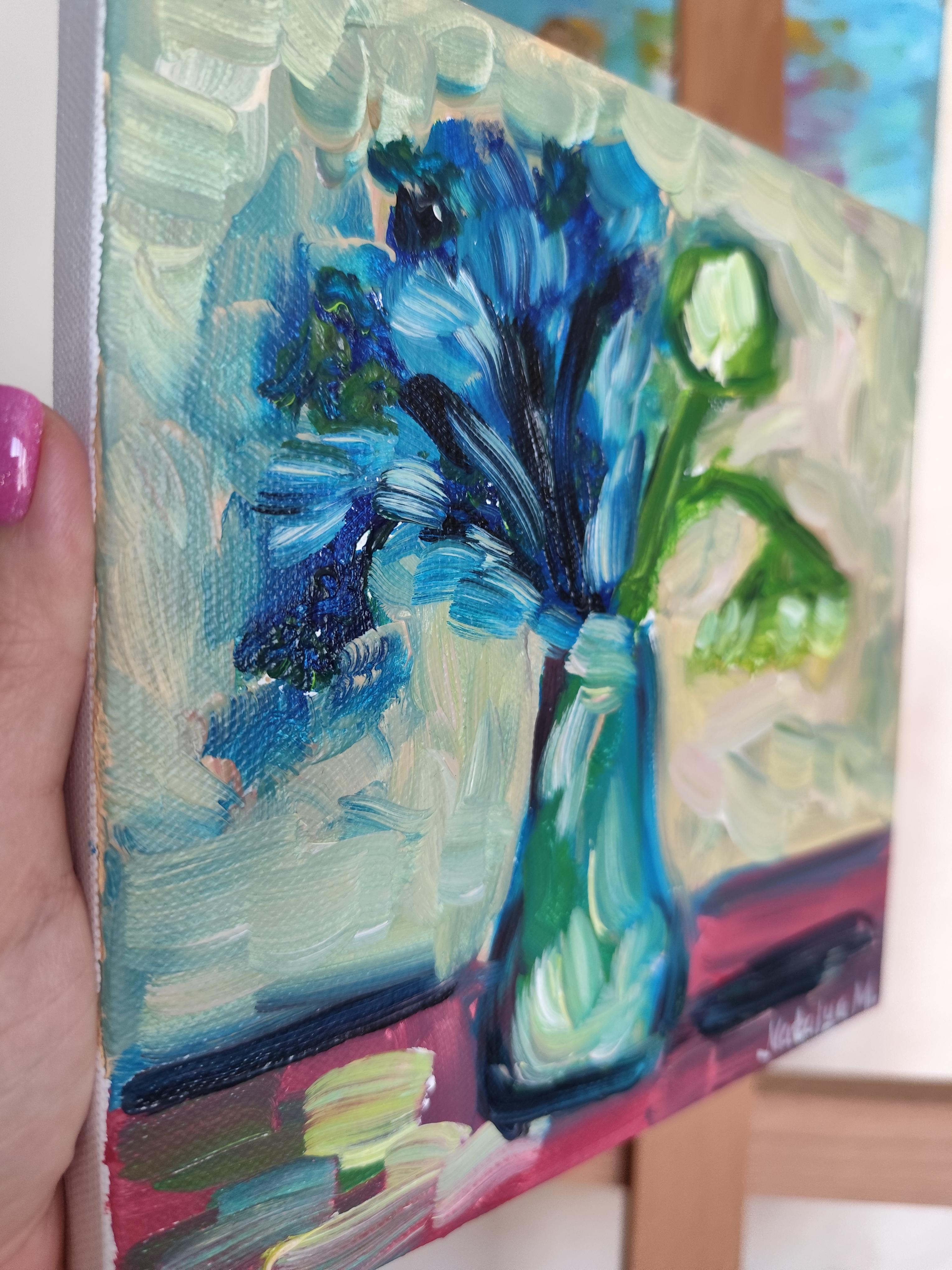 Impressionist floral lebendige Ölgemälde auf Leinwand 
