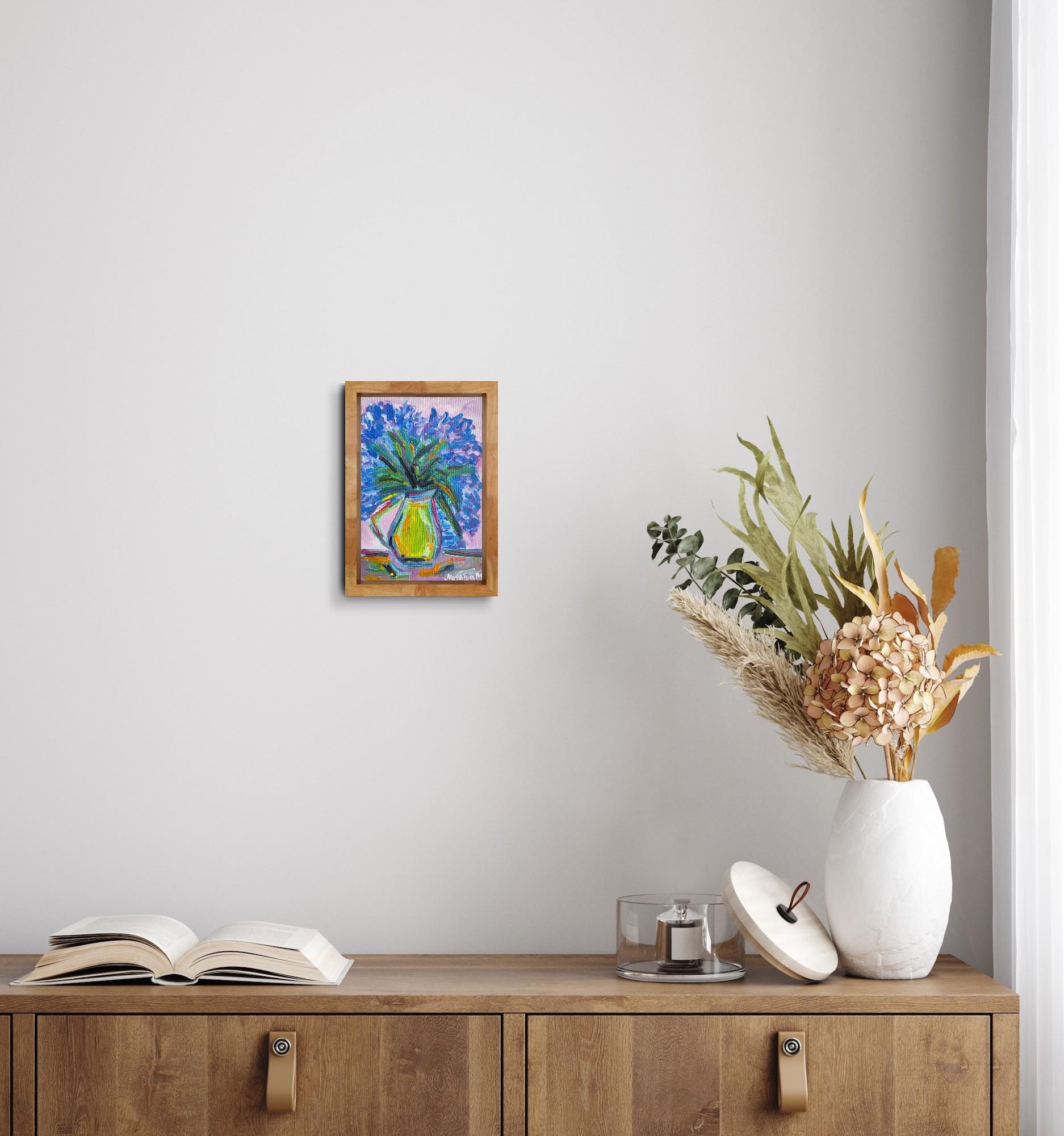 This contemporary post-impressionist floral painting, 