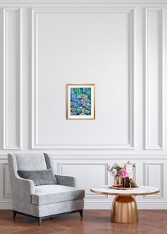 Impressionist painting of nymphs inspired by Claude Monet "Dreams by the lilies"