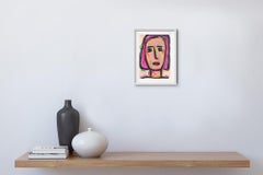 "Luce dentro" Ritratto astratto figurativo espressionista contemporaneo