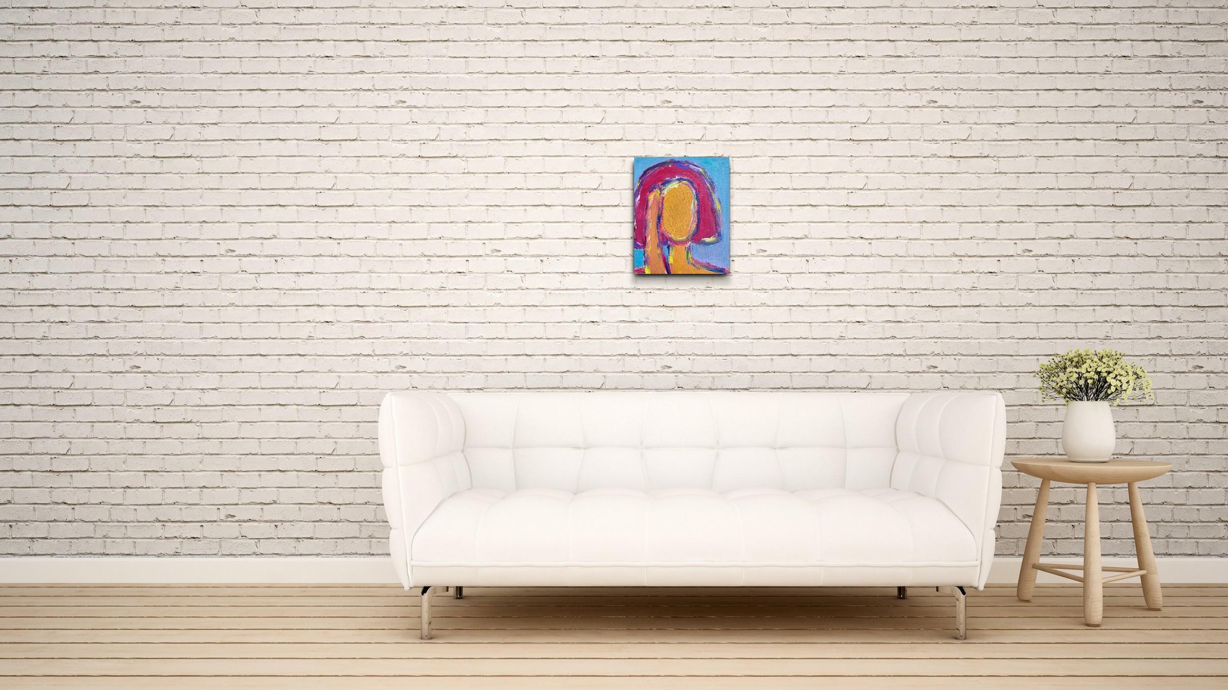 This modern Expressionist woman’s portrait, executed with elements of Fauvism, was created by French artist Natalya Mougenot and forms part of her ongoing series dedicated to Women. The work, titled Unseen Strength, explores the paradox of