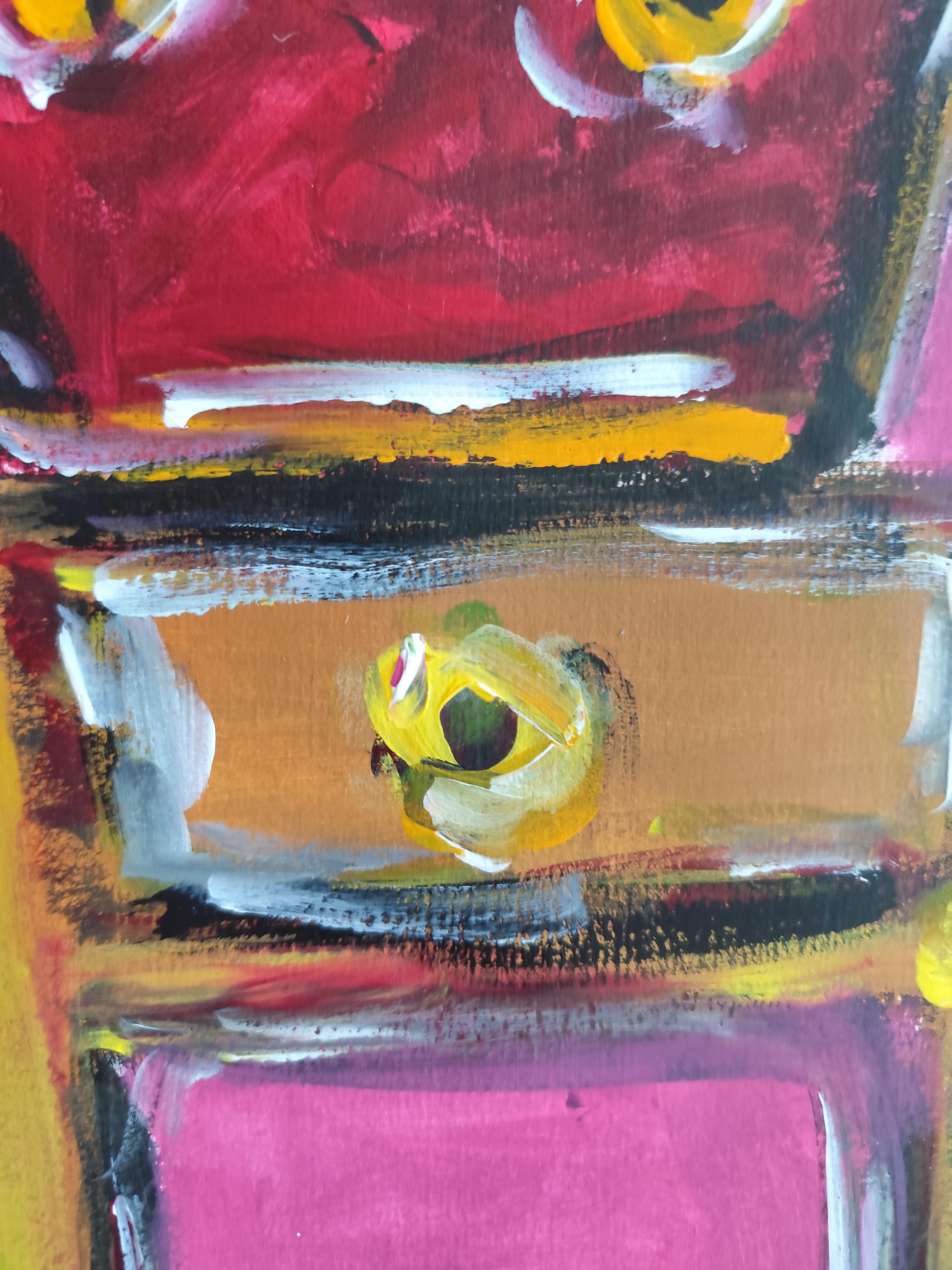 Figuratif abstrait moderne de grande taille  peinture de femme 