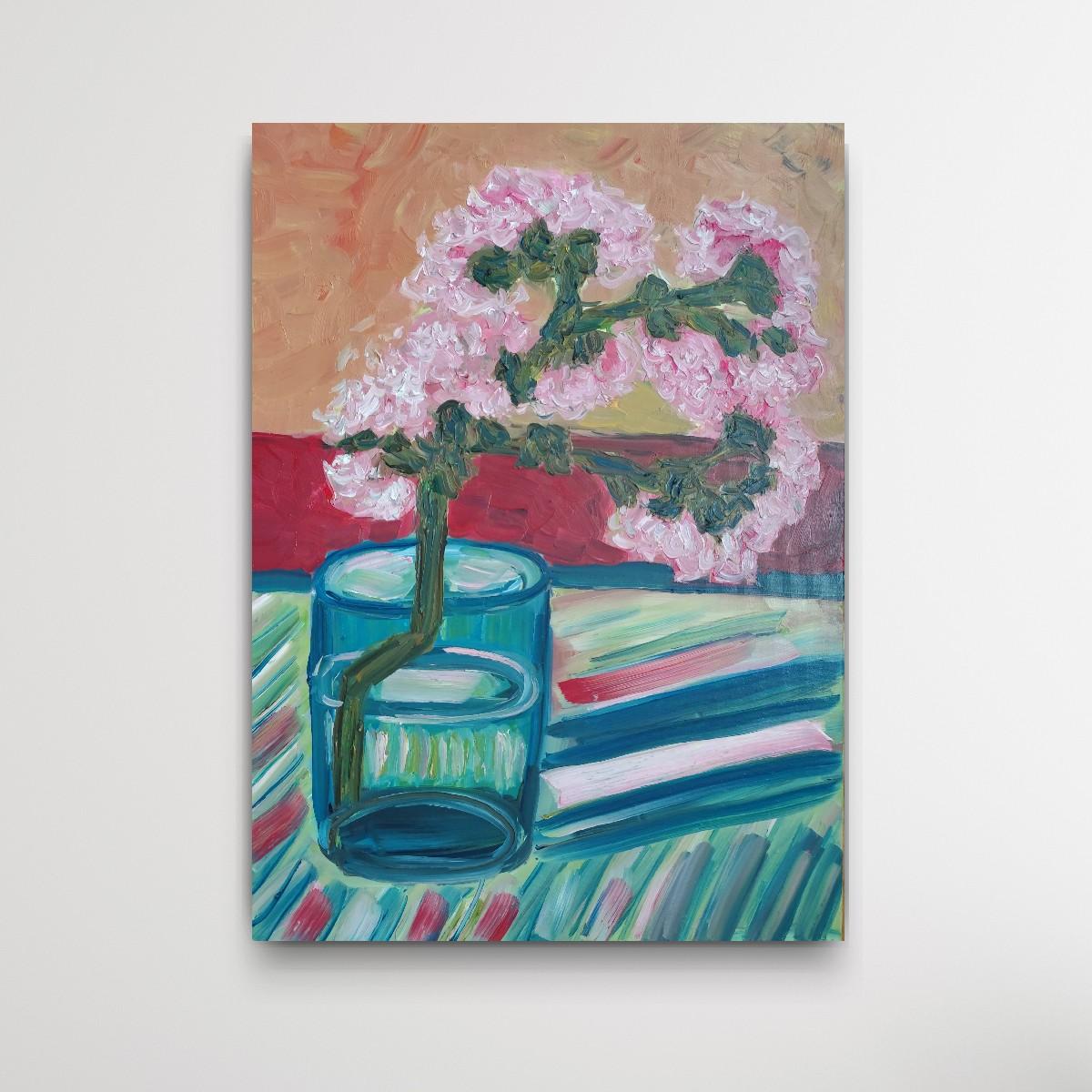 Quadro ad olio impressionista contemporaneo di fiori di mandorlo di ispirazione Van Gogh in vendita 4