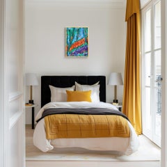 "Southern bloom" Expressionist nature painting inspired by french Provence