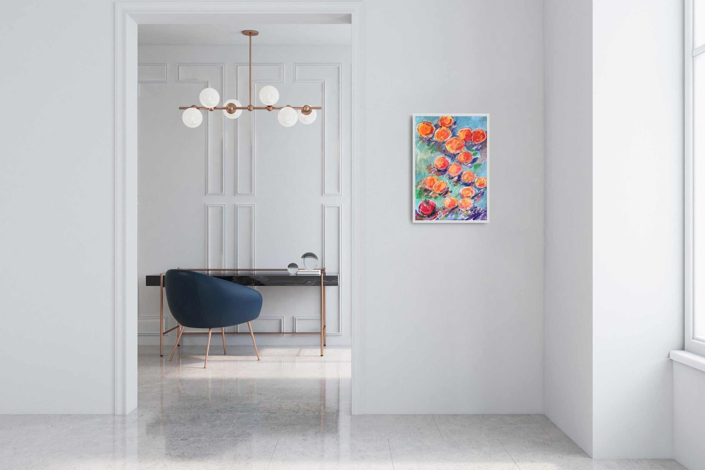 Quadro acrilico espressivo di frutta 