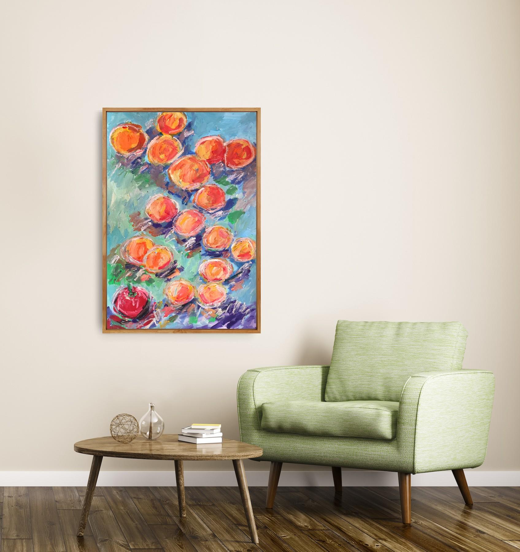 Quadro acrilico espressivo di frutta 