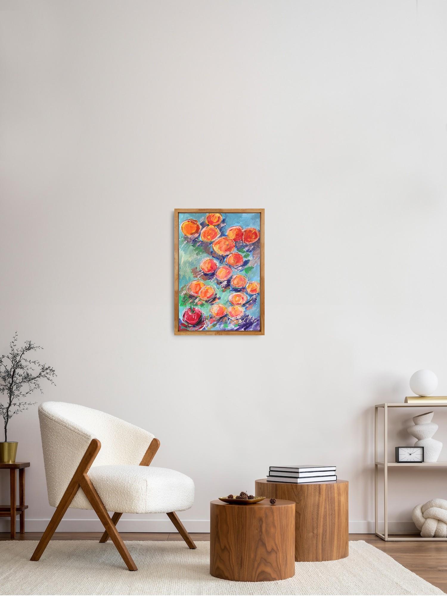 Quadro acrilico espressivo di frutta 