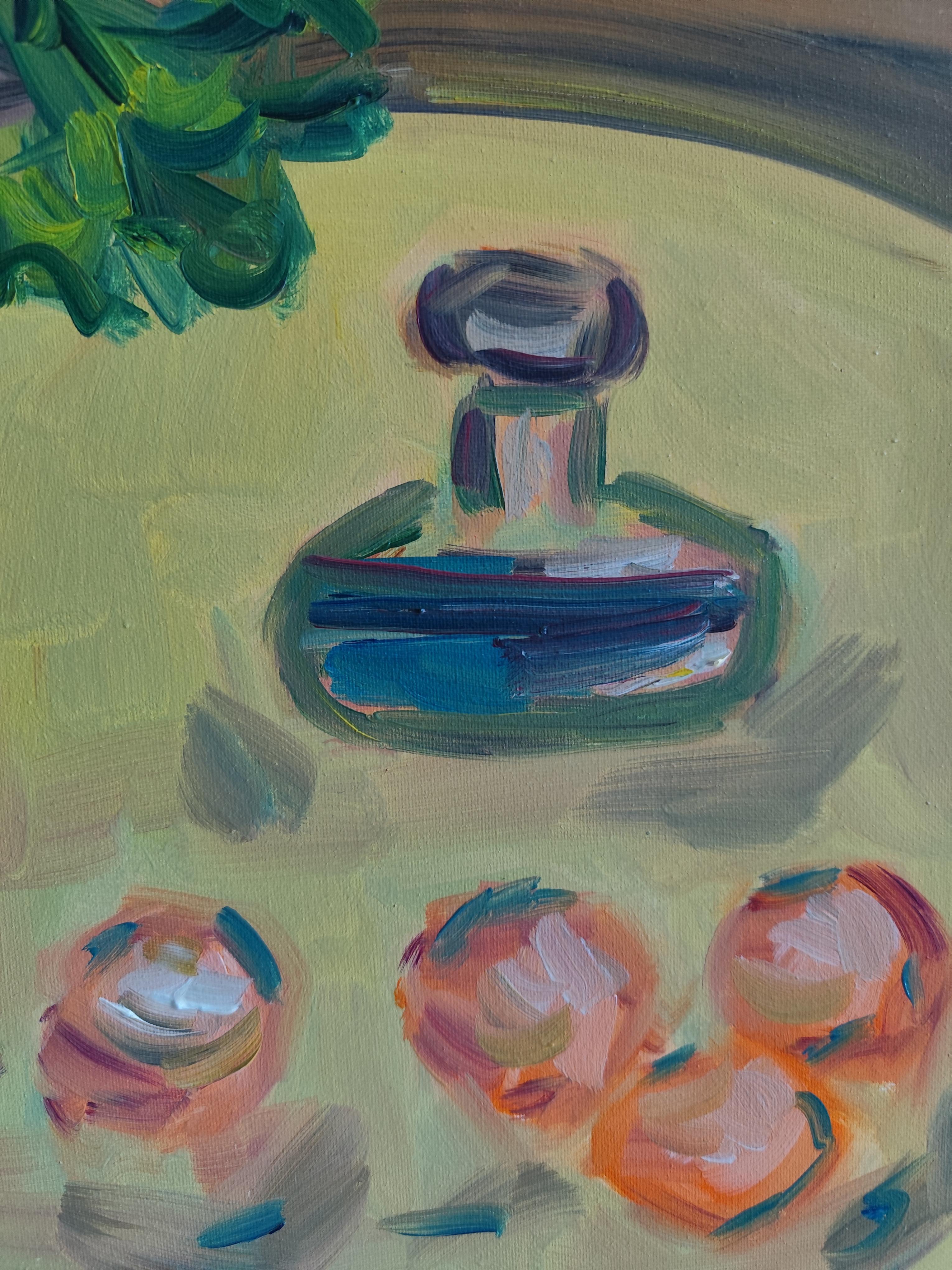 Bodegón floral impresionista Pintura al óleo sobre lienzo Soleado 