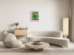 "Tulips for always" Contemporary abstract Impressionist floral painting on paper