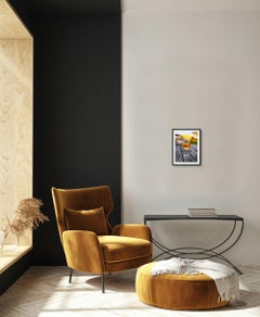 Zeitgenössische feine Kunst minimalistische Foto Stillleben Glas Wein "Genießen Sie meine rosé"