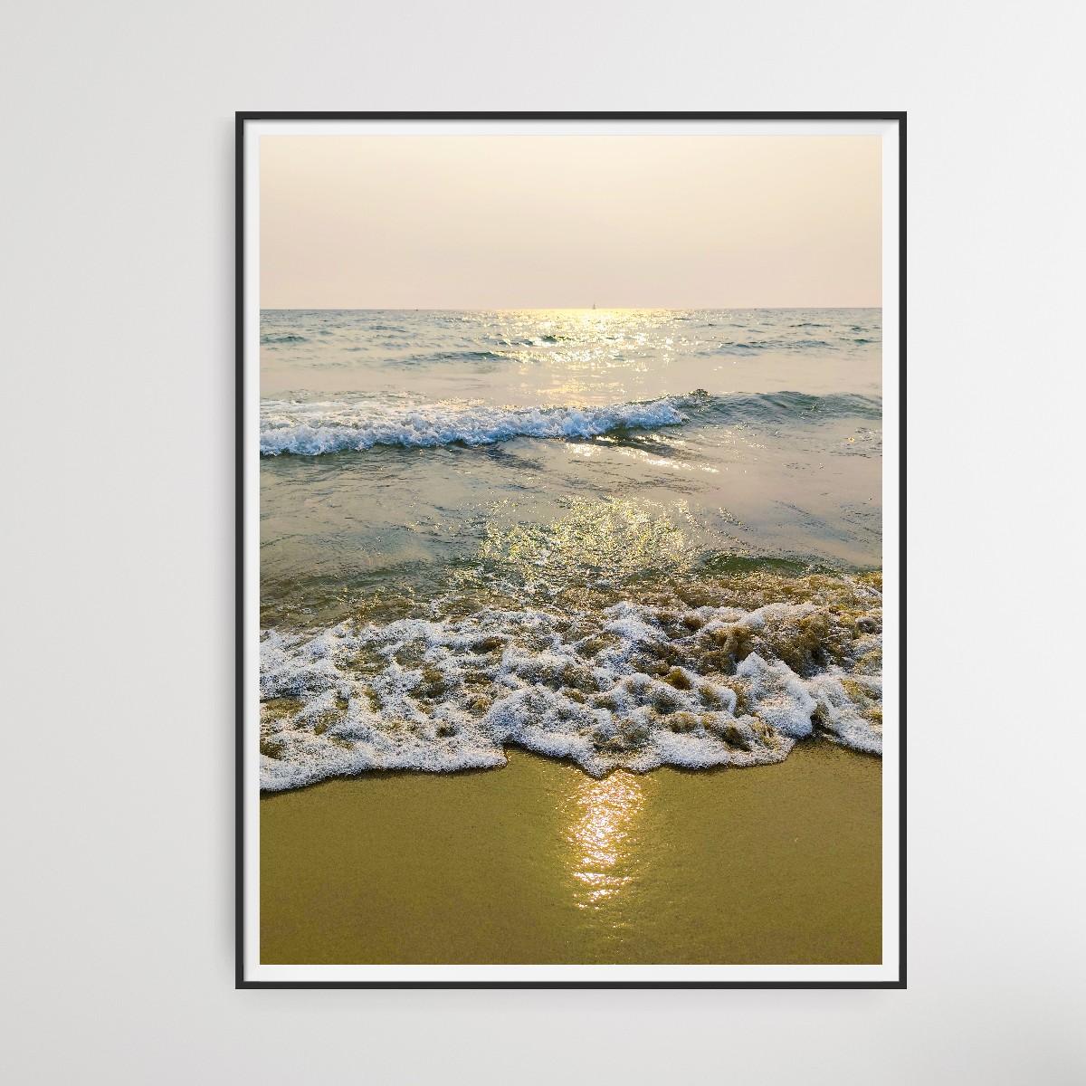 Contemporary Fine Art Sea Boat Beach Image Photo on premium paper 