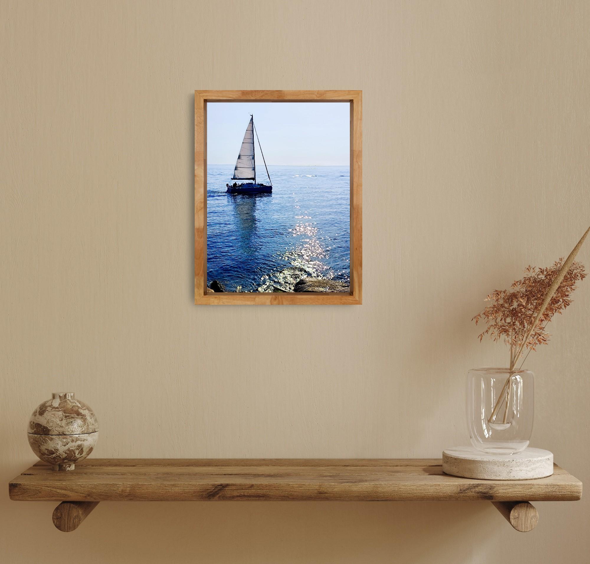 Image contemporaine d'un bateau de mer Photo sur papier premium 