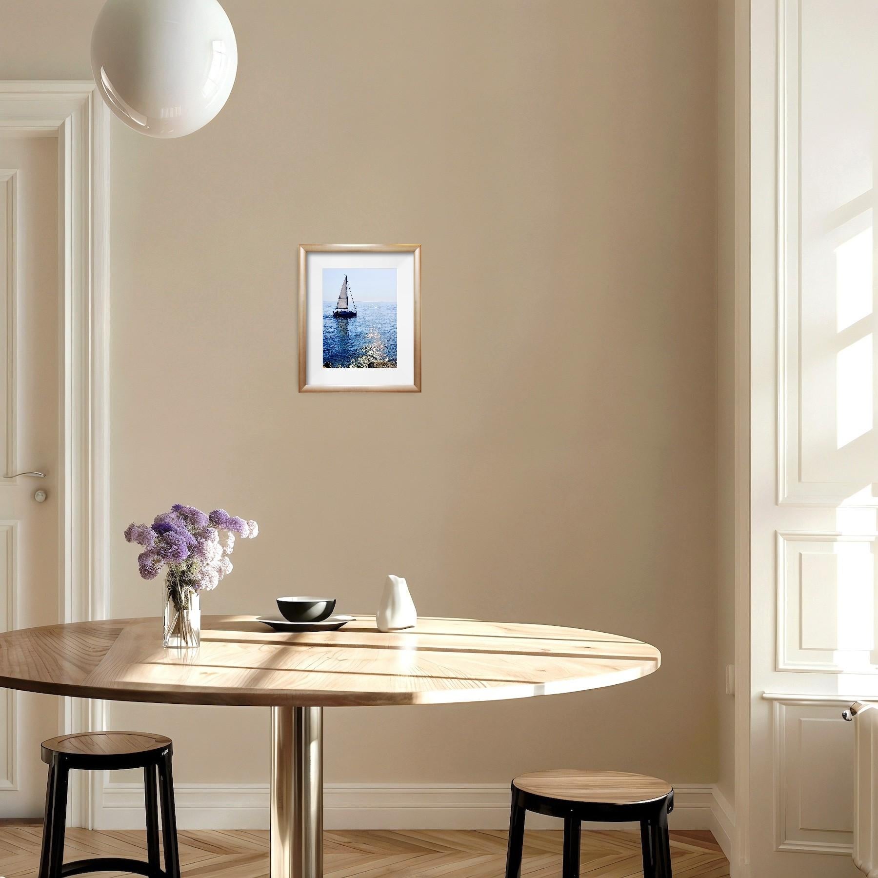 Image contemporaine d'un bateau de mer Photo sur papier premium 